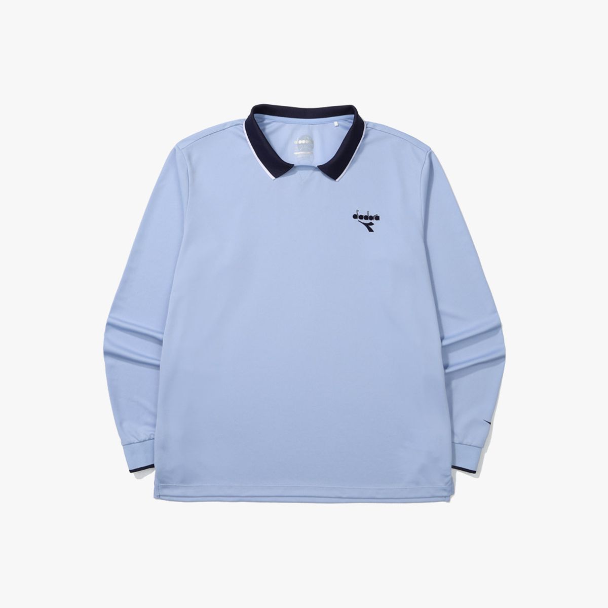 디아도라(diadora) DTA 테니스볼 카라 긴팔 티셔츠 BLUE