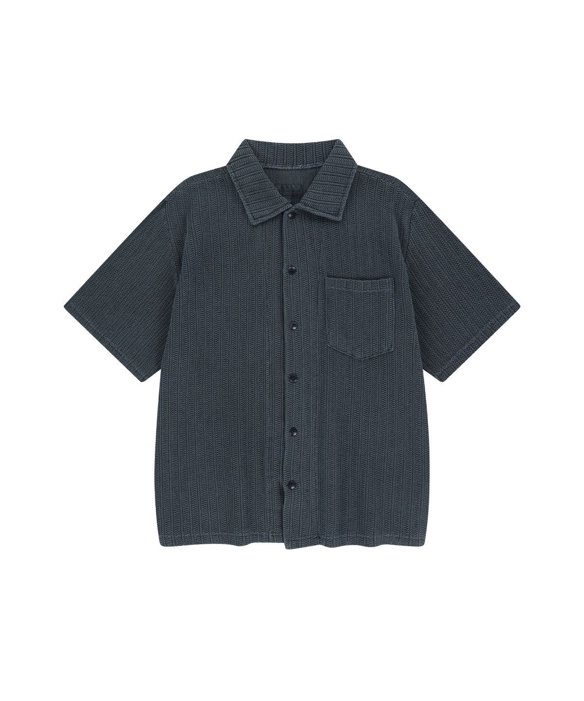 엔도어(ENDOOR) Vintage crochet 1/2 shirts (vtg navy)