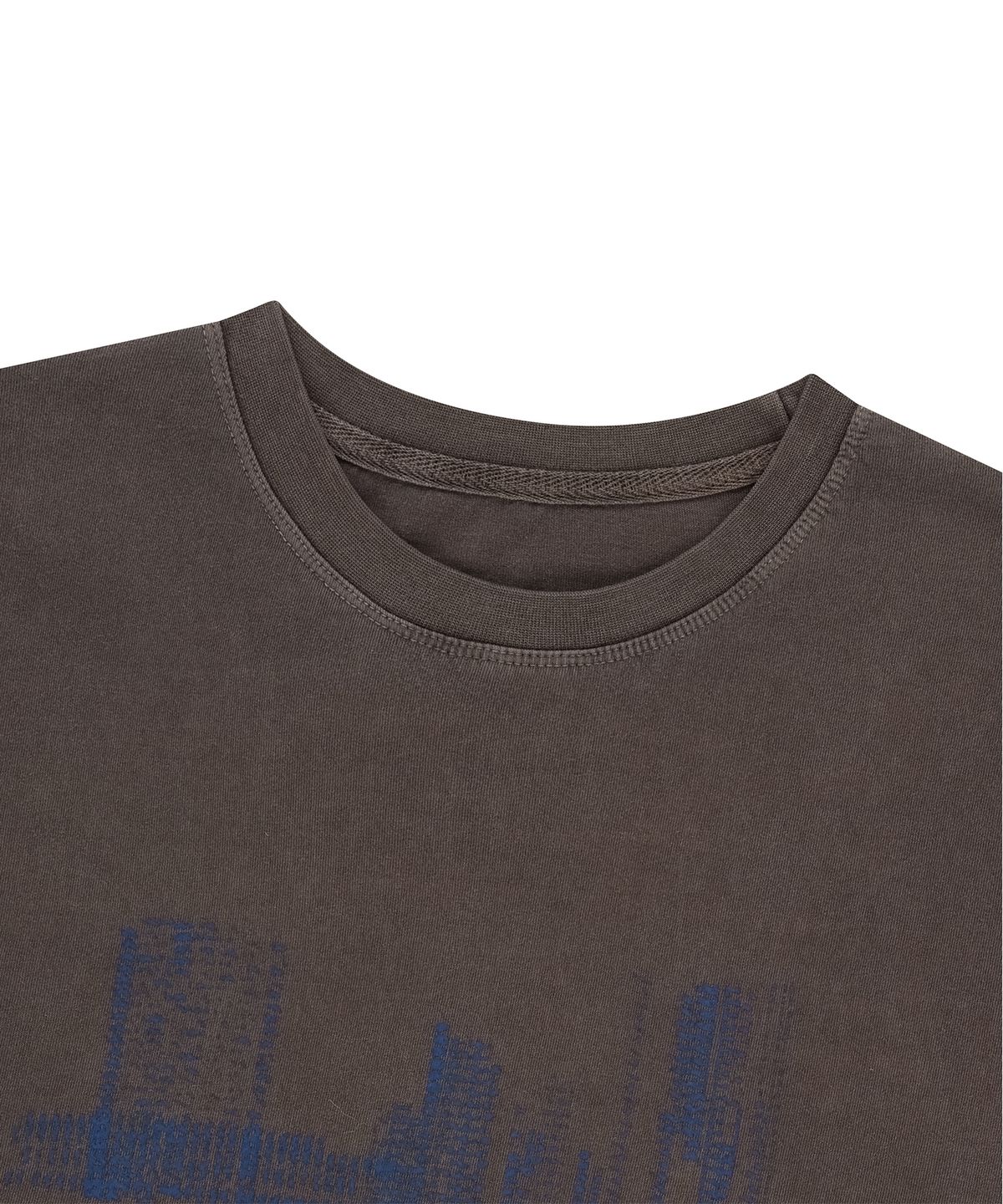 엔도어(ENDOOR) Garment Dyeing track 1/2 t-shirt (vtg brown)