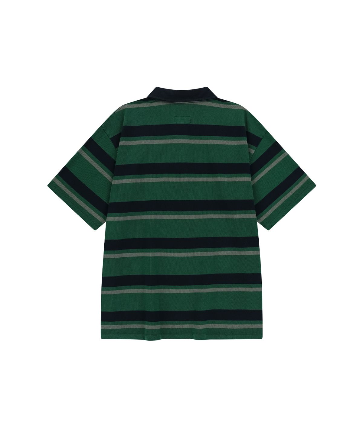 엔도어(ENDOOR) Vintage pk stripe 1/2 polo shirt (vtg green)