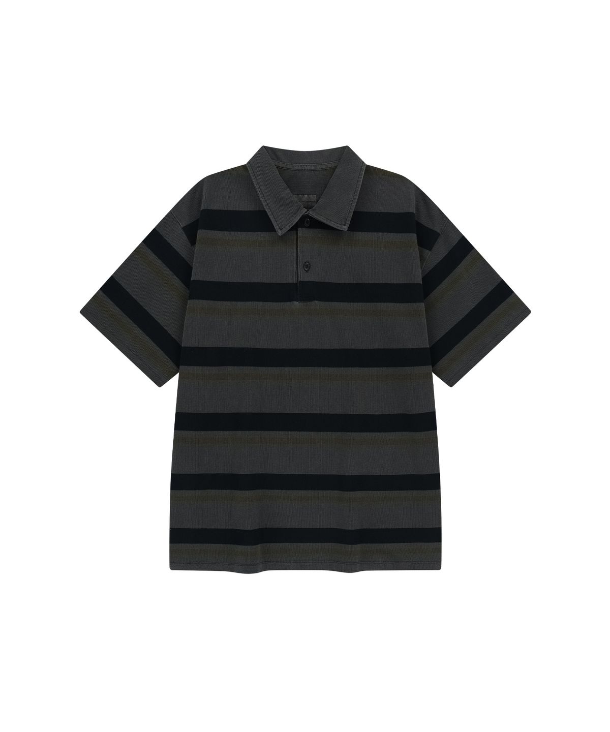 엔도어(ENDOOR) Vintage pk stripe 1/2 polo shirt (vtg gray)