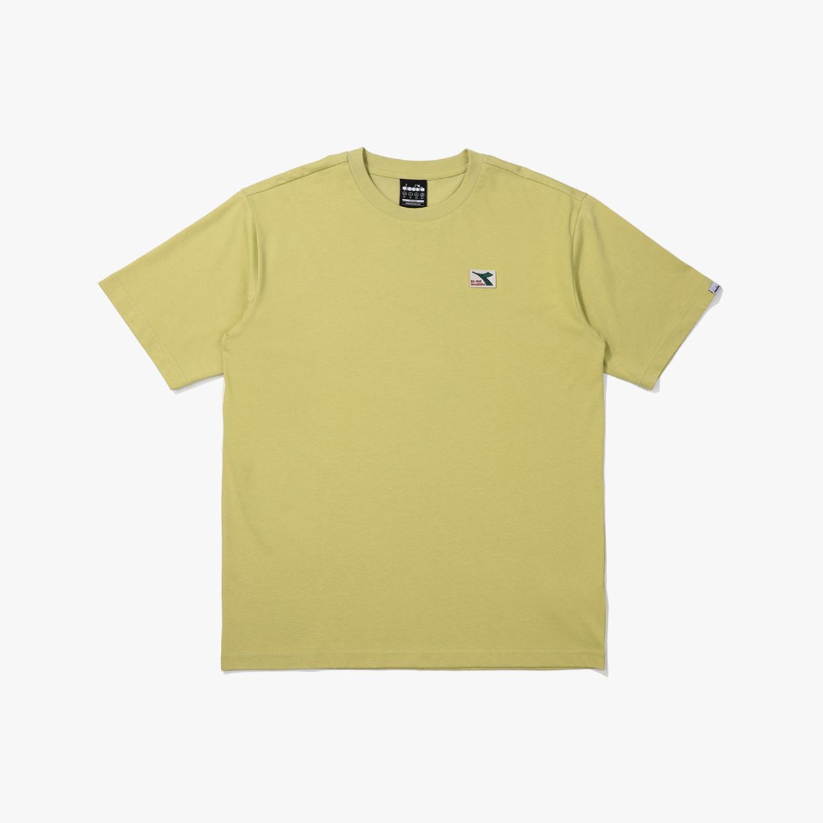 디아도라(diadora) 프리즈 와펜 반팔 티셔츠 YELLOW