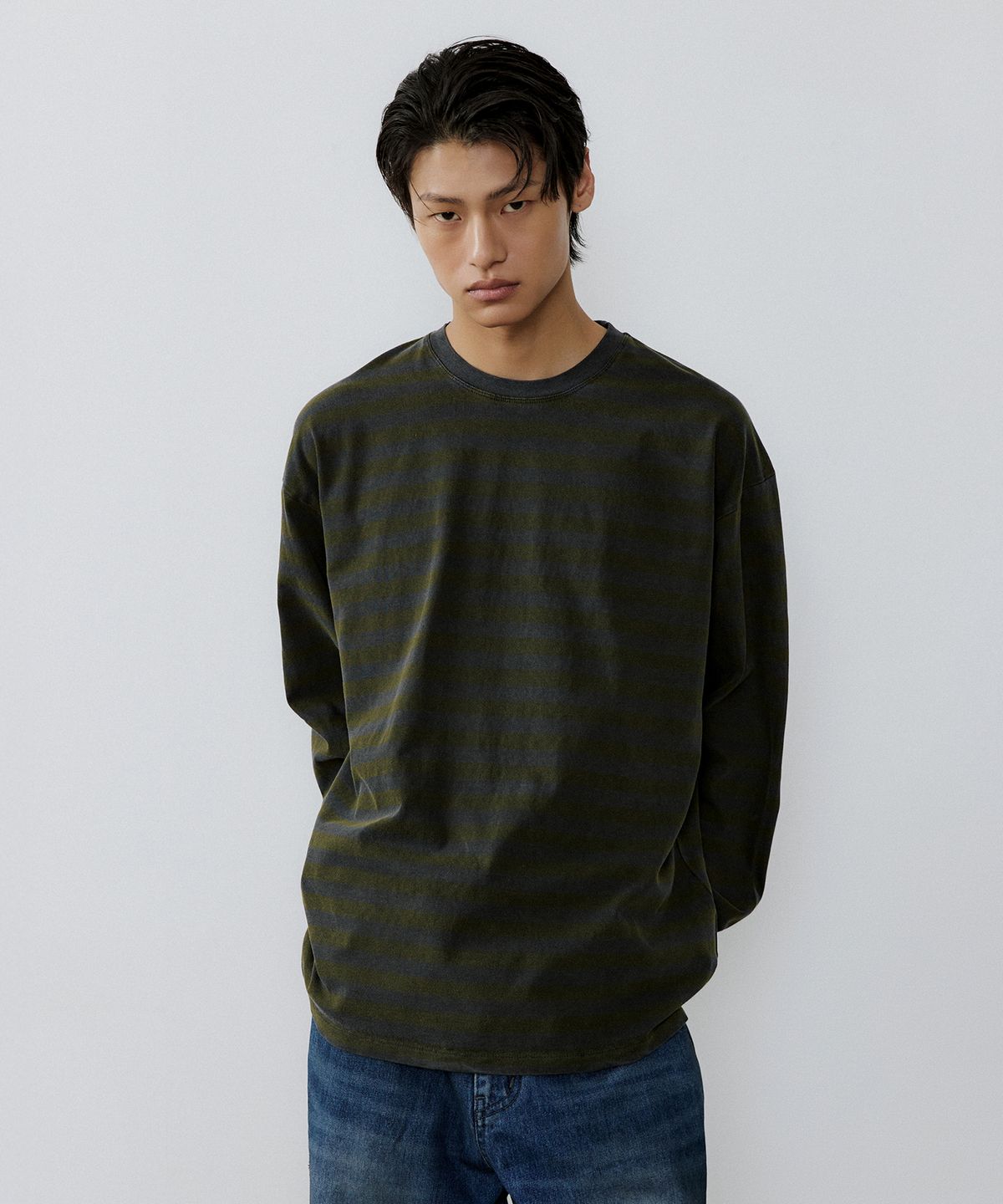 엔도어(ENDOOR) Vintage stripe long sleeve (yellow shtipe)