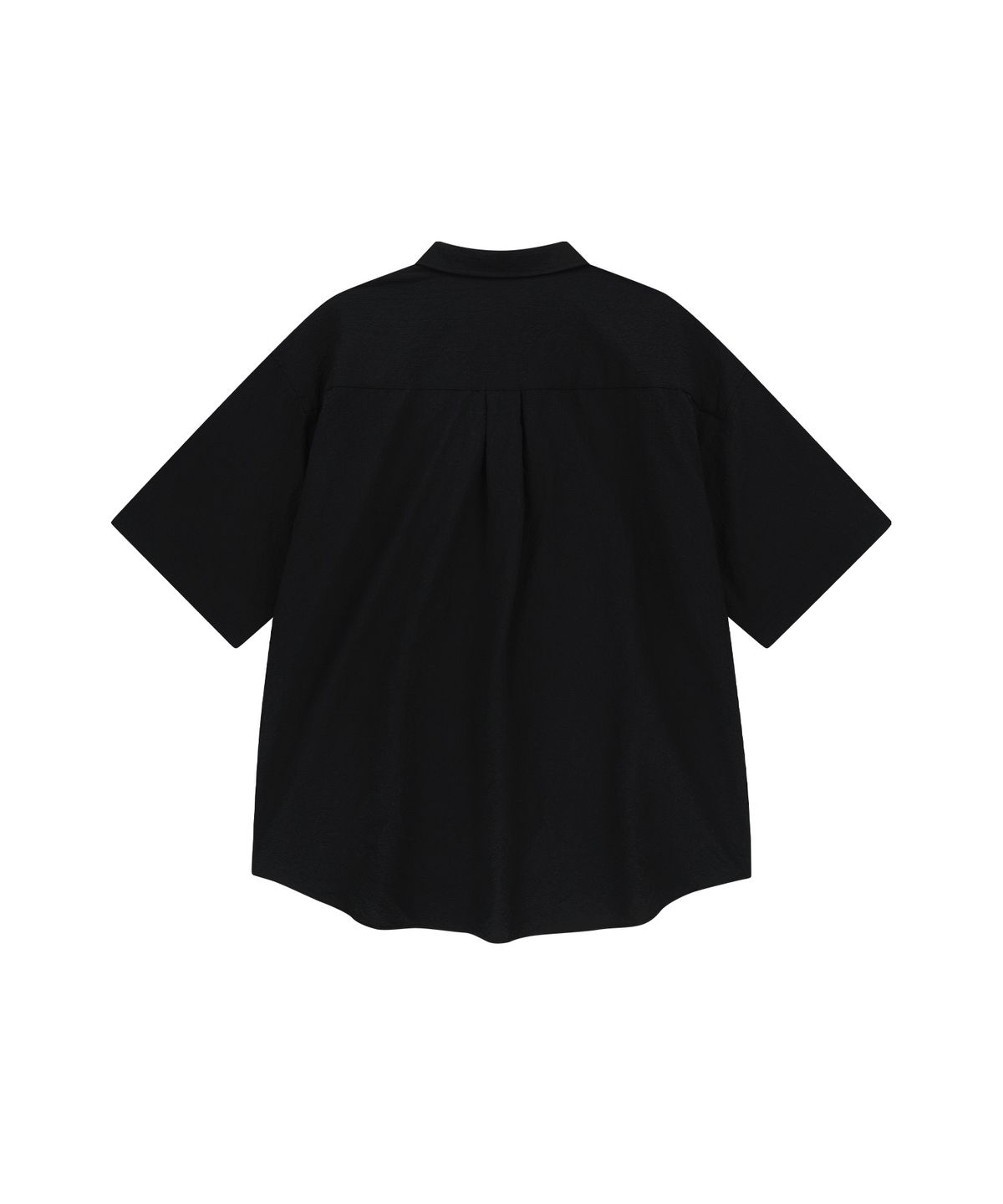 엔도어(ENDOOR) Washed seersucker 1/2 shirt (black)