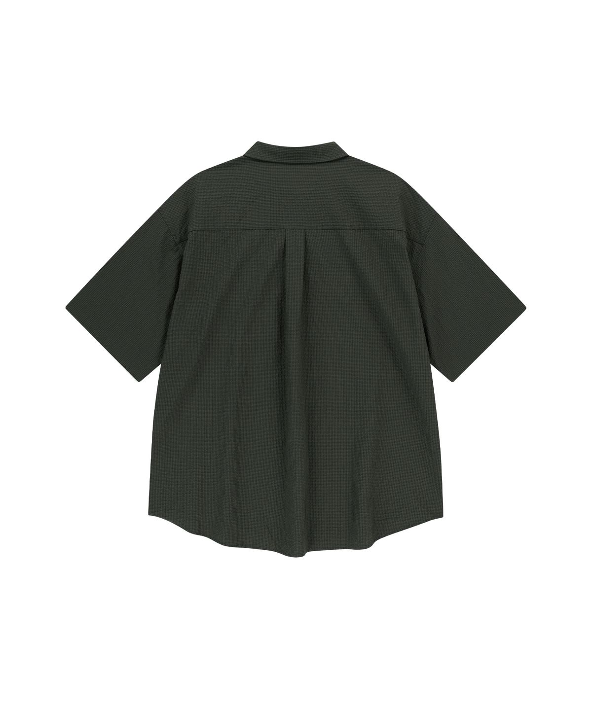 엔도어(ENDOOR) Washed seerucker 1/2 shirt (olive gray)