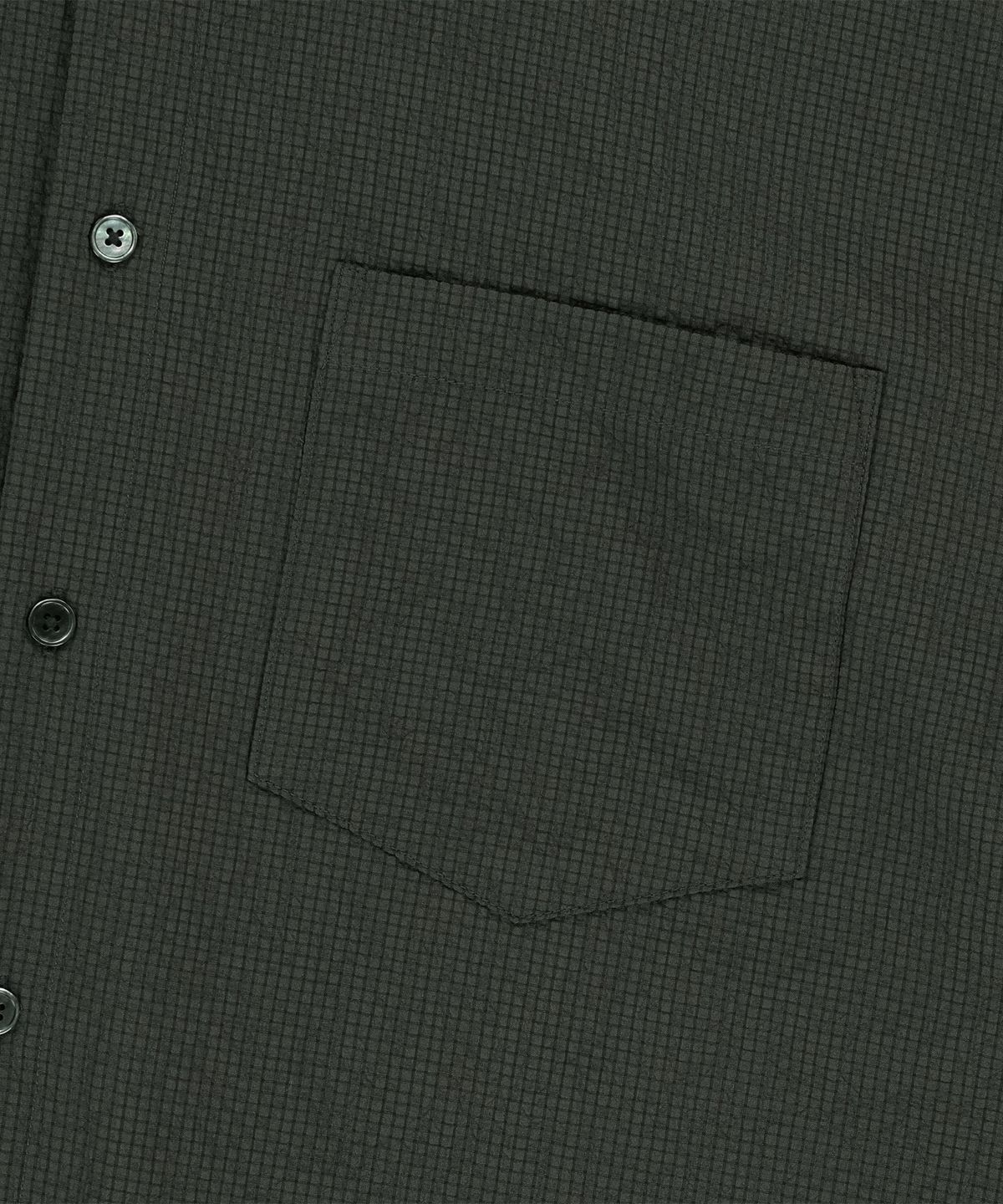 엔도어(ENDOOR) Washed seerucker 1/2 shirt (olive gray)