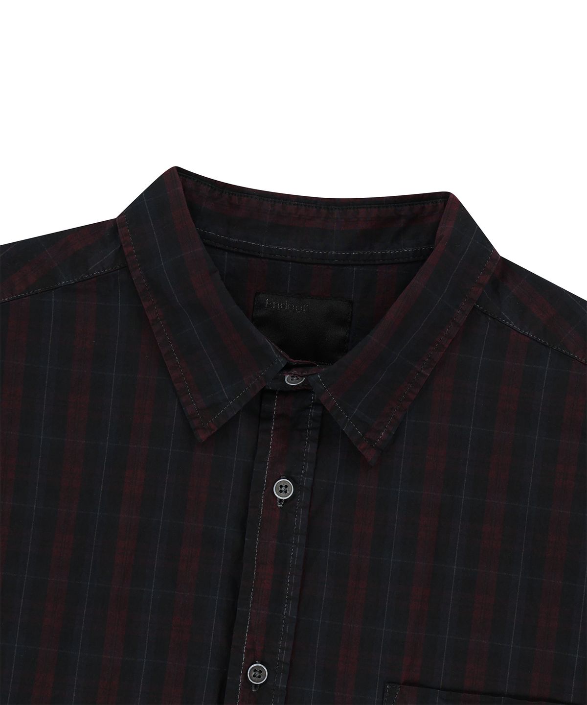 엔도어(ENDOOR) Vintage check 1/2 shirt (vtg red)