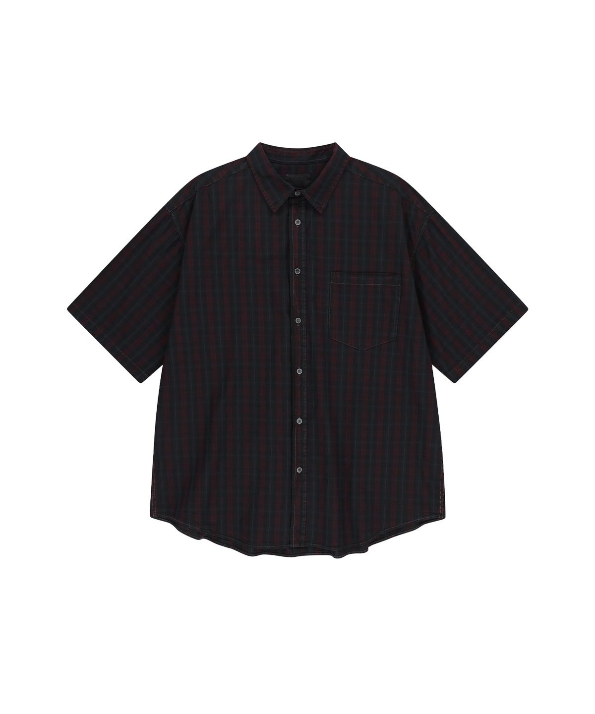 엔도어(ENDOOR) Vintage check 1/2 shirt (vtg red)