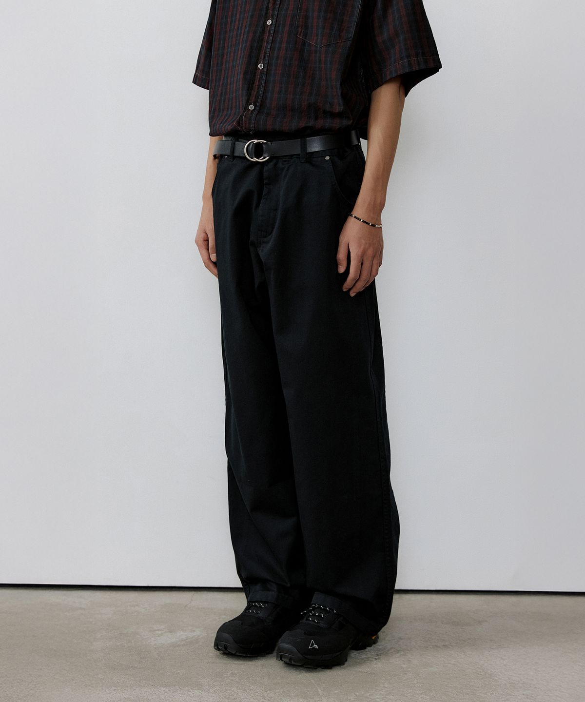 엔도어(ENDOOR) Back side panel pants (dark navy)