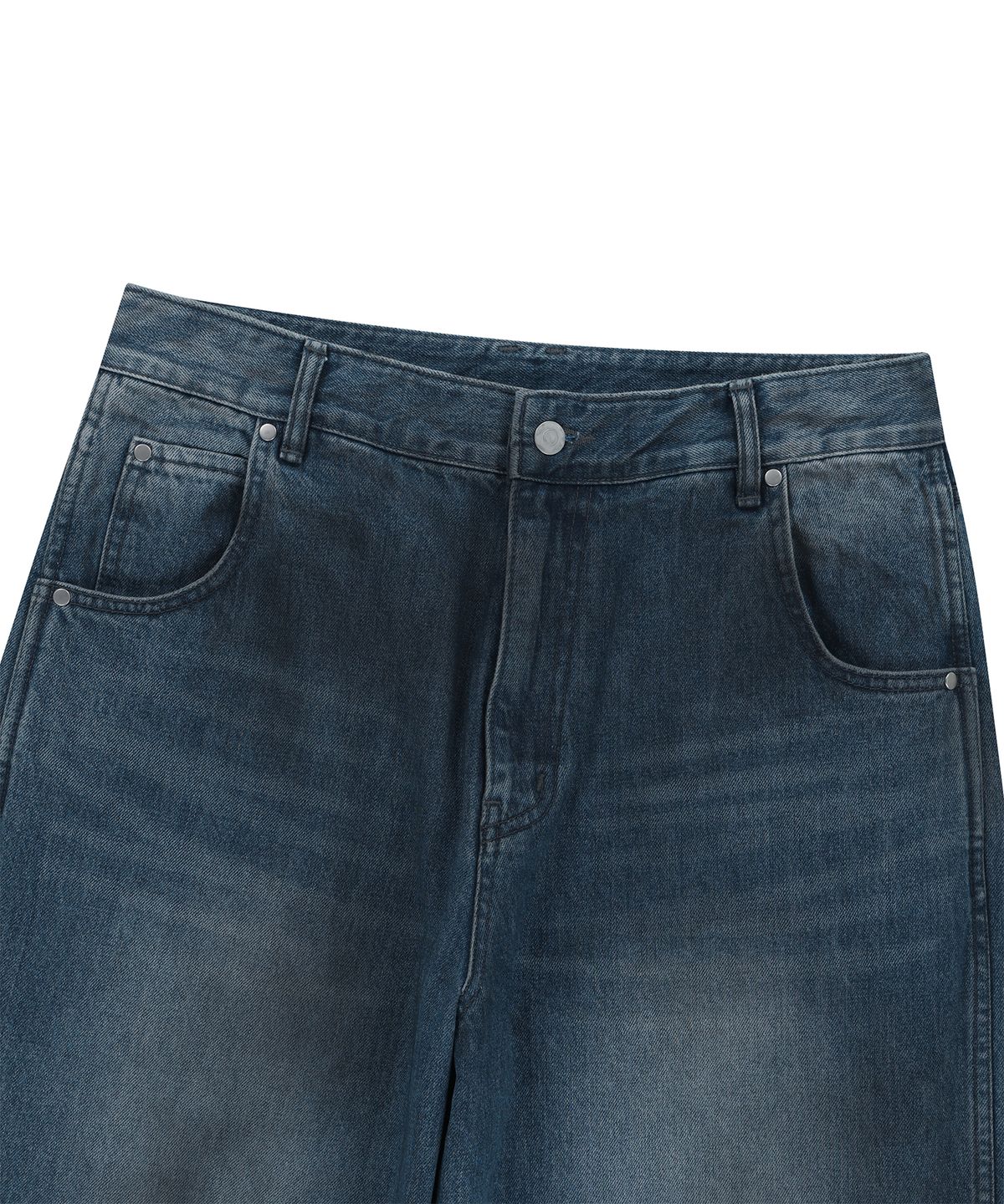 엔도어(ENDOOR) Volume dirty denim pants (indigo blue)