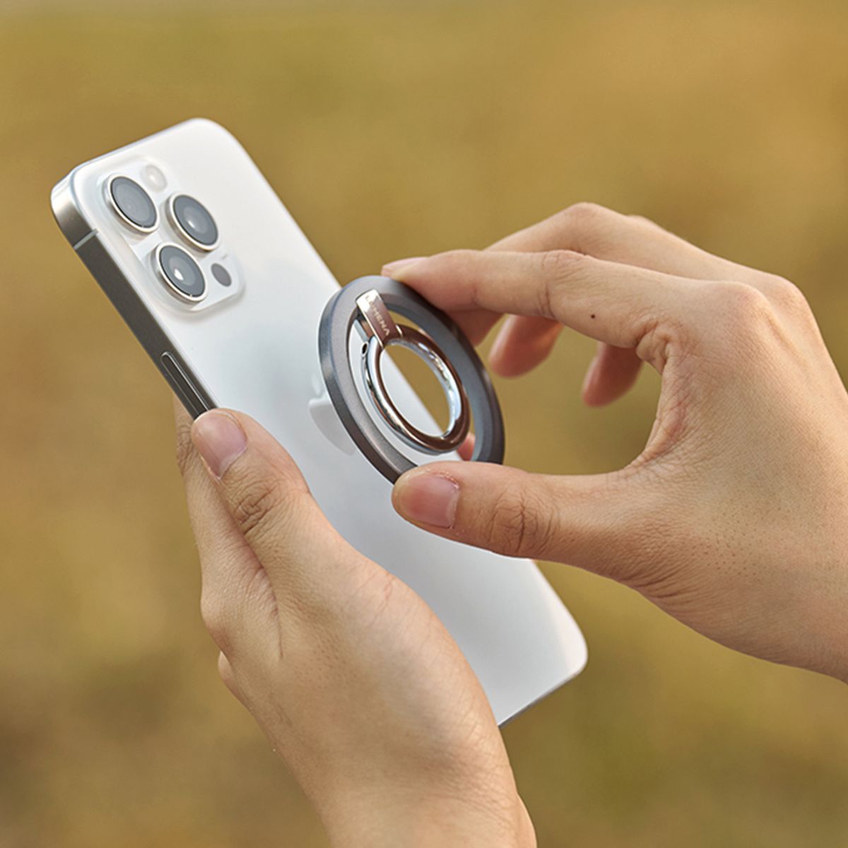 루메나(LUMENA) SMARTRING PRO 맥세이프 거치대 [메탈릭실버]