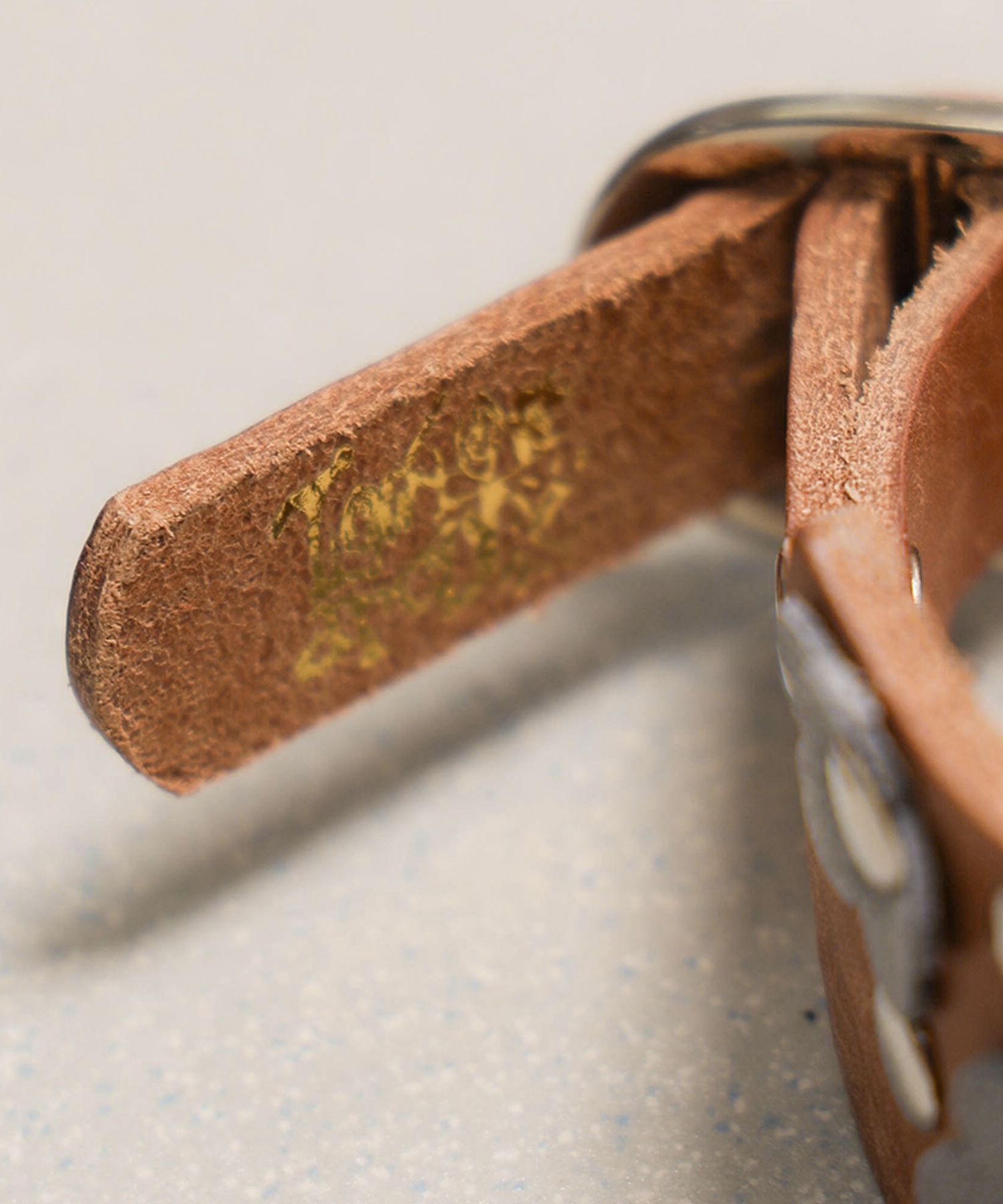 ●tow tow archive● Feverfew Leather Bracelet Brown TBH52ABA MUSINSA | TOWTOW ARCHIVE Feverfew Leather Bracelet Brown