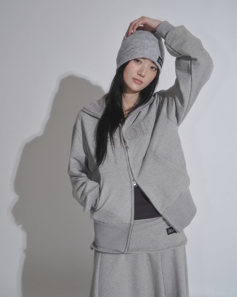 MUSINSA公式 | ASON BAY SWEAT ZIP-UP / GRAY