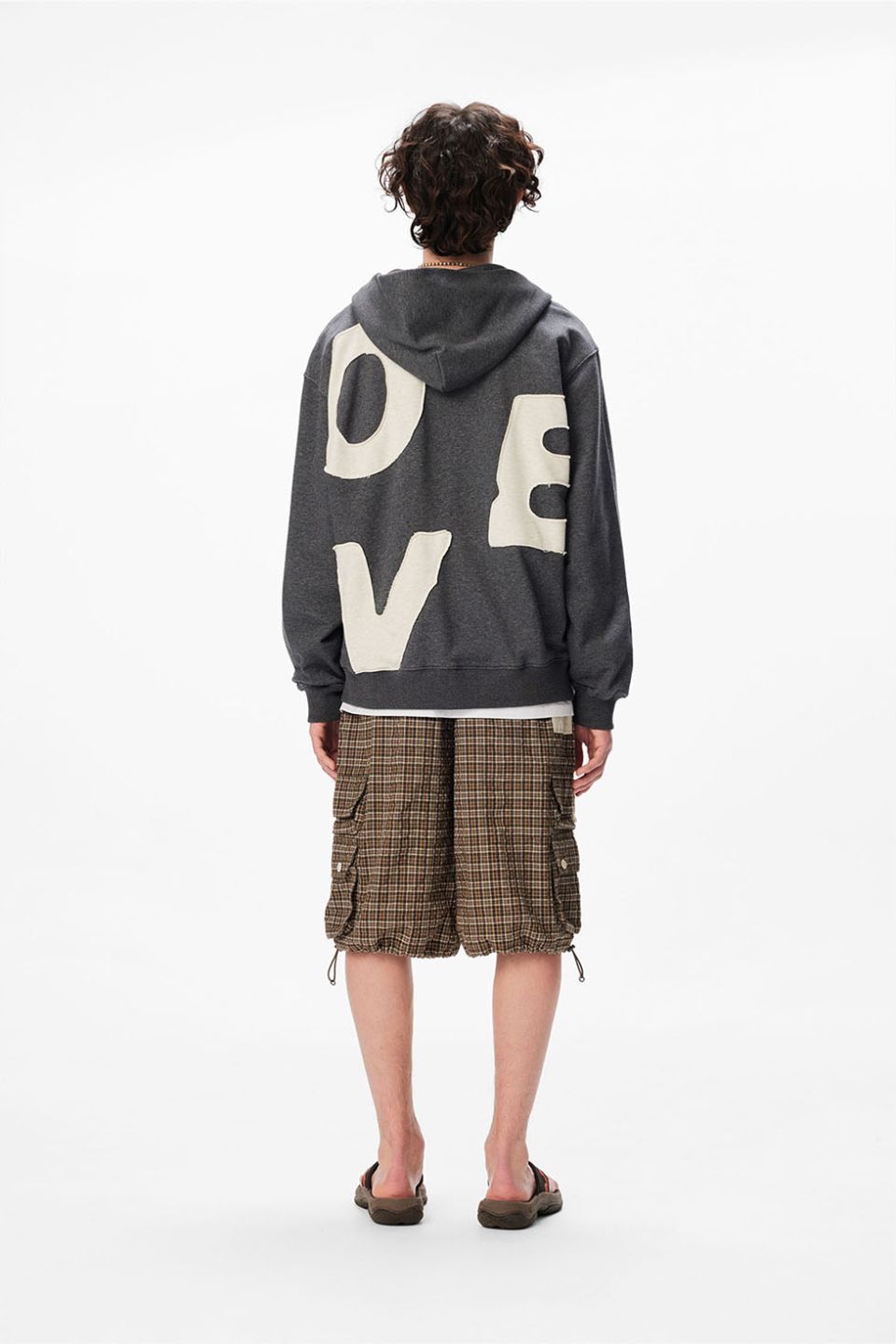 MUSINSA公式 | SUNLOVE Capital Zip Up Hoodie Heather Grey