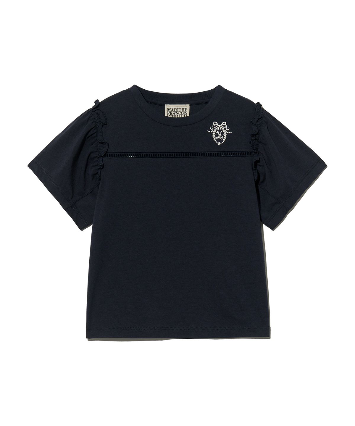 마리떼 키즈(MARITHÉ KIDS) KIDS W SHIRRING SLEEVE TEE navy