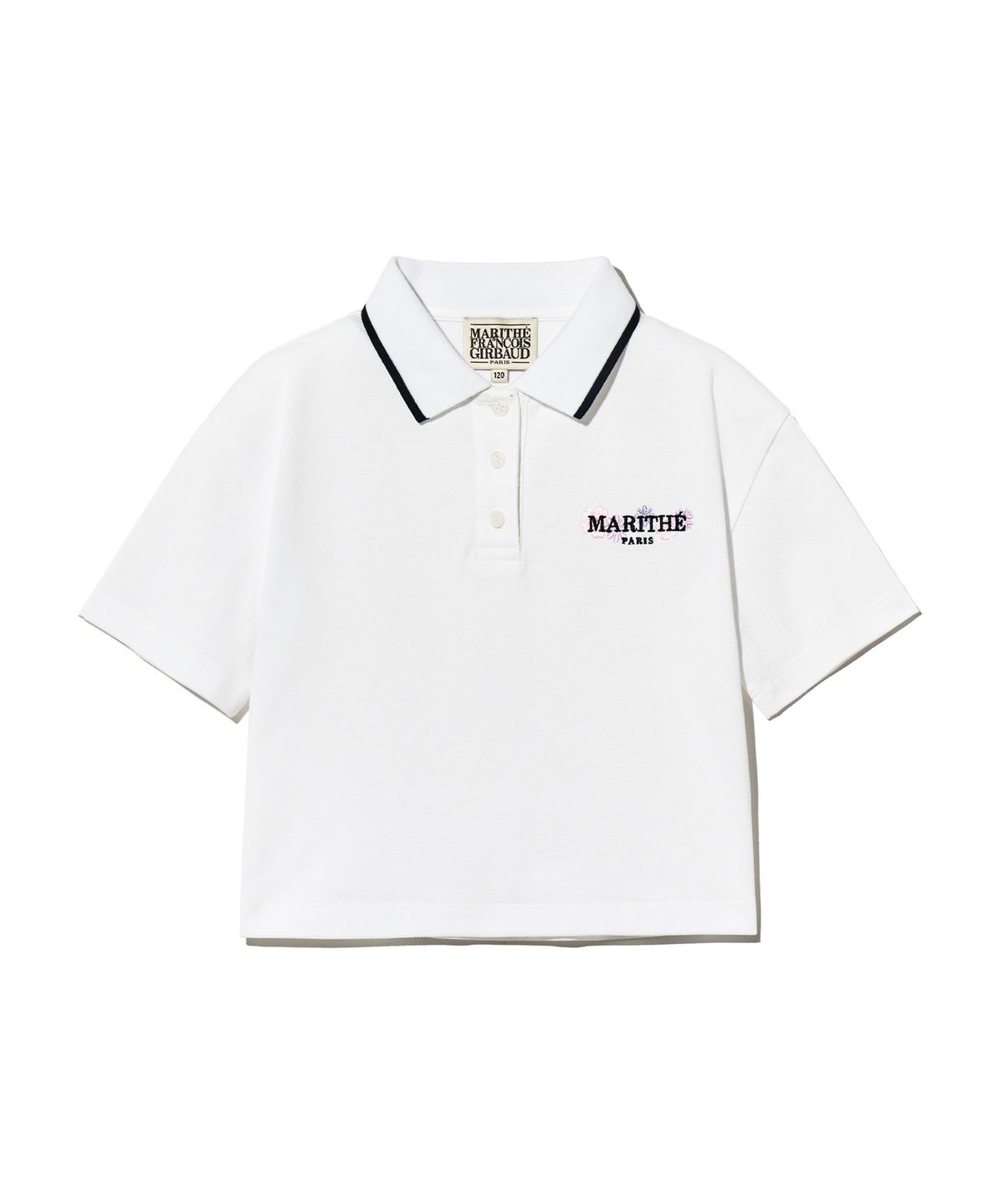 마리떼 키즈(MARITHÉ KIDS) KIDS W SEMI CROP PK TEE white