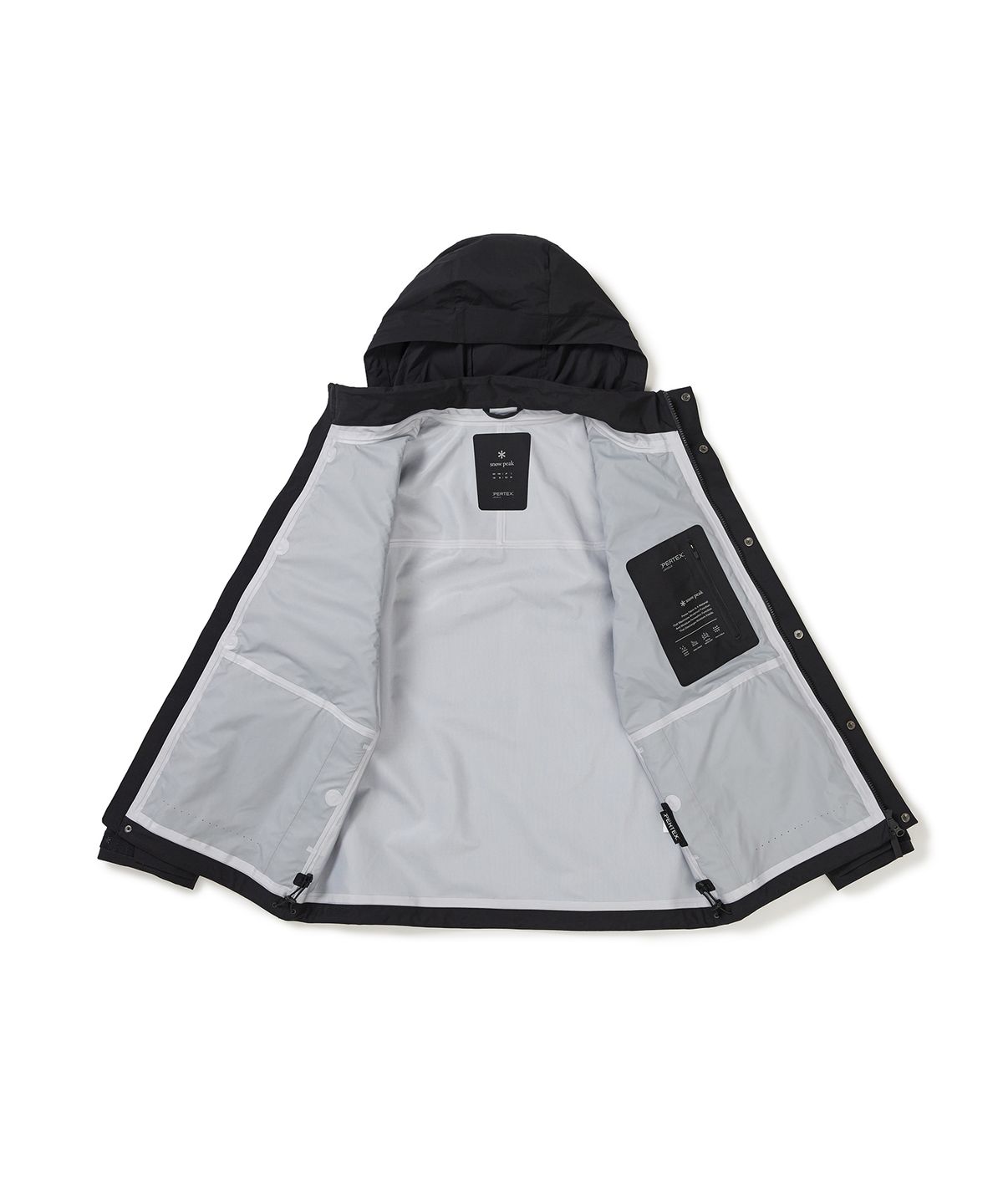 스노우피크 어패럴(SNOWPEAK APPAREL) 3L 퍼텍스 유틸리티 방수자켓 (S25ZMPJK08) Black