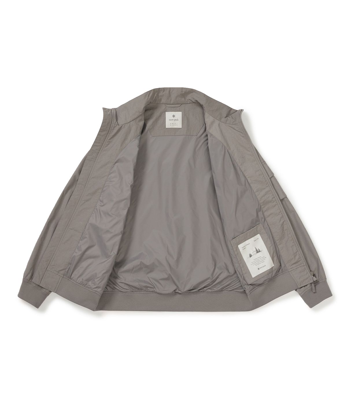 스노우피크 어패럴(SNOWPEAK APPAREL) 트윌론 봄버 자켓 (S25SMTWB20) Vintage Gray