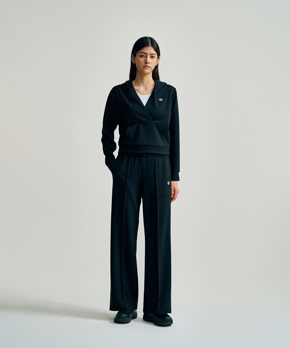 세르지오 타키니(SERGIO TACCHINI) W 모달라이크 후디 (Black)