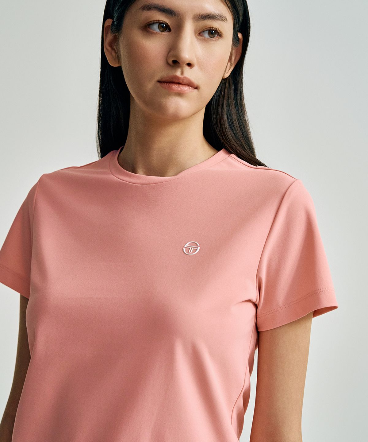 세르지오 타키니(SERGIO TACCHINI) W 레이프레쉬 피케 반팔 티셔츠 (L.Pink)