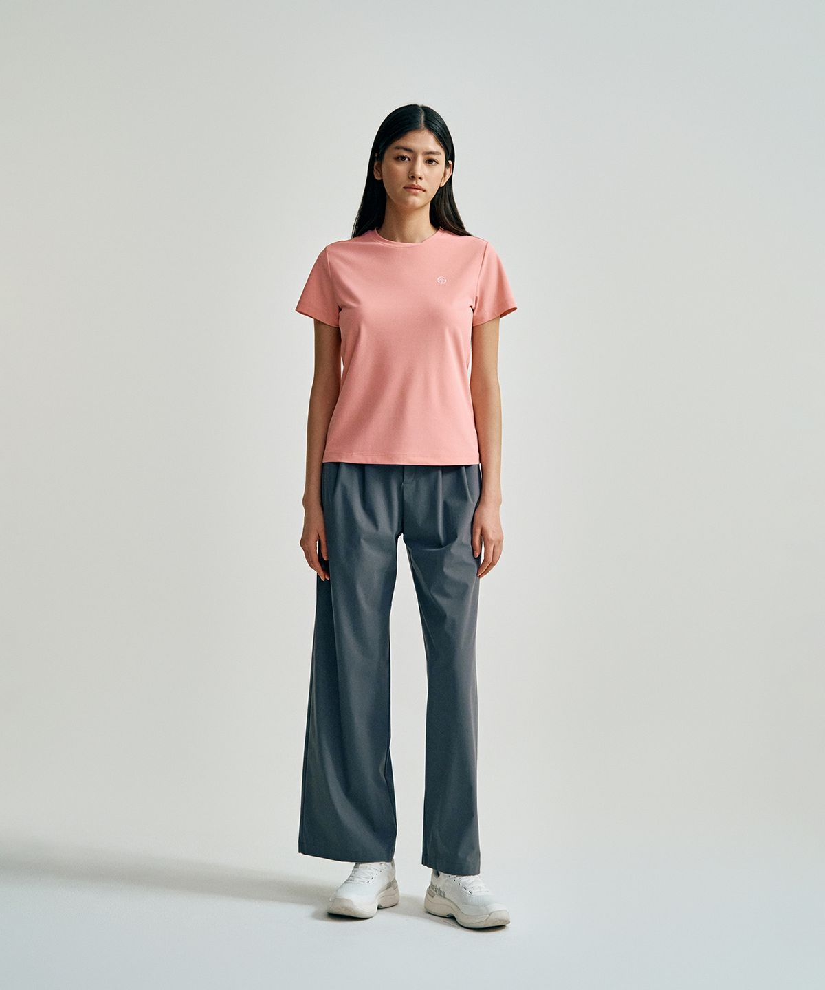 세르지오 타키니(SERGIO TACCHINI) W 레이프레쉬 피케 반팔 티셔츠 (L.Pink)