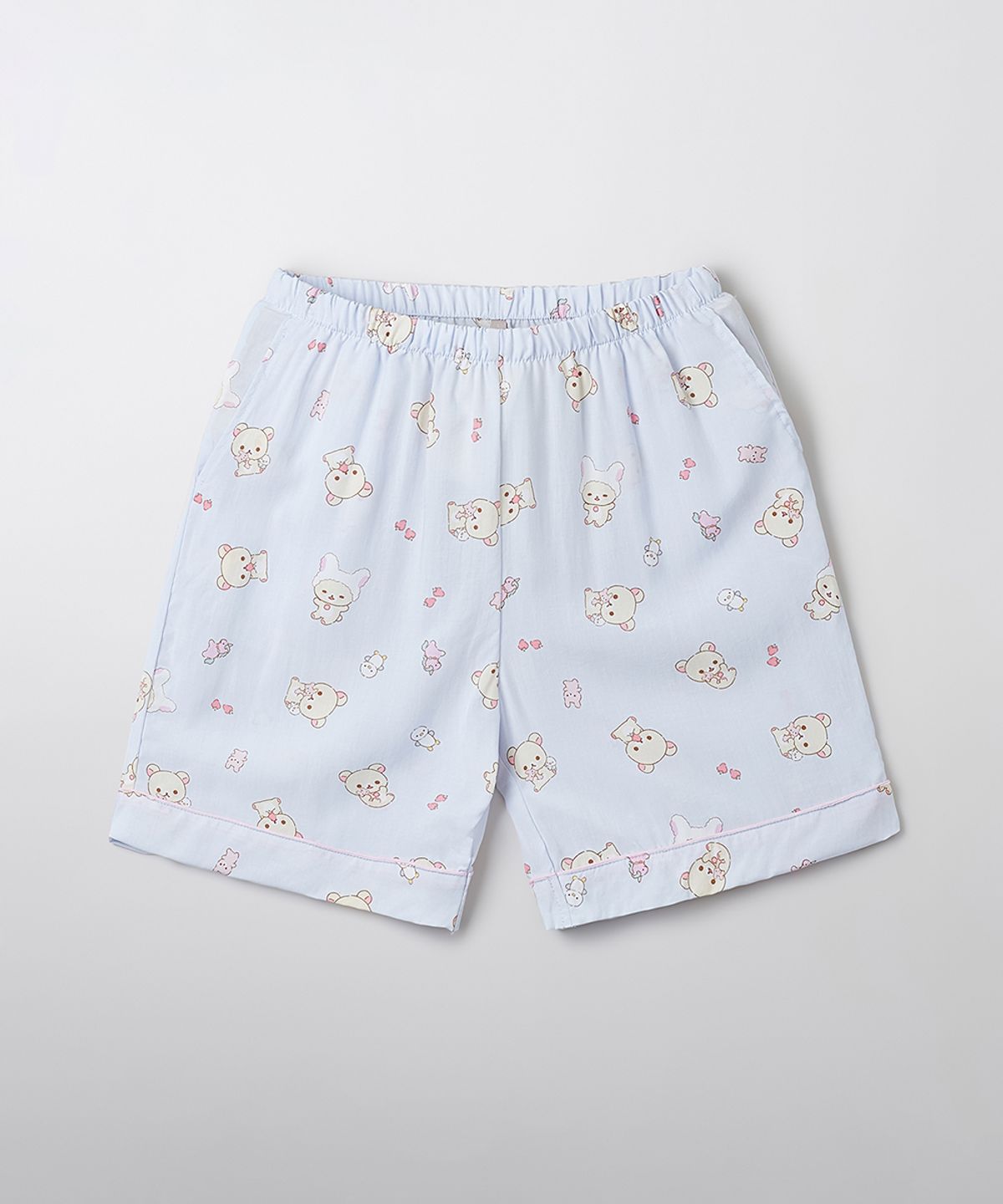 스파오(SPAO) [리락쿠마] 쿠마들의 여름나기 반팔 파자마(LIGHT BLUE)_SPPPF25U09