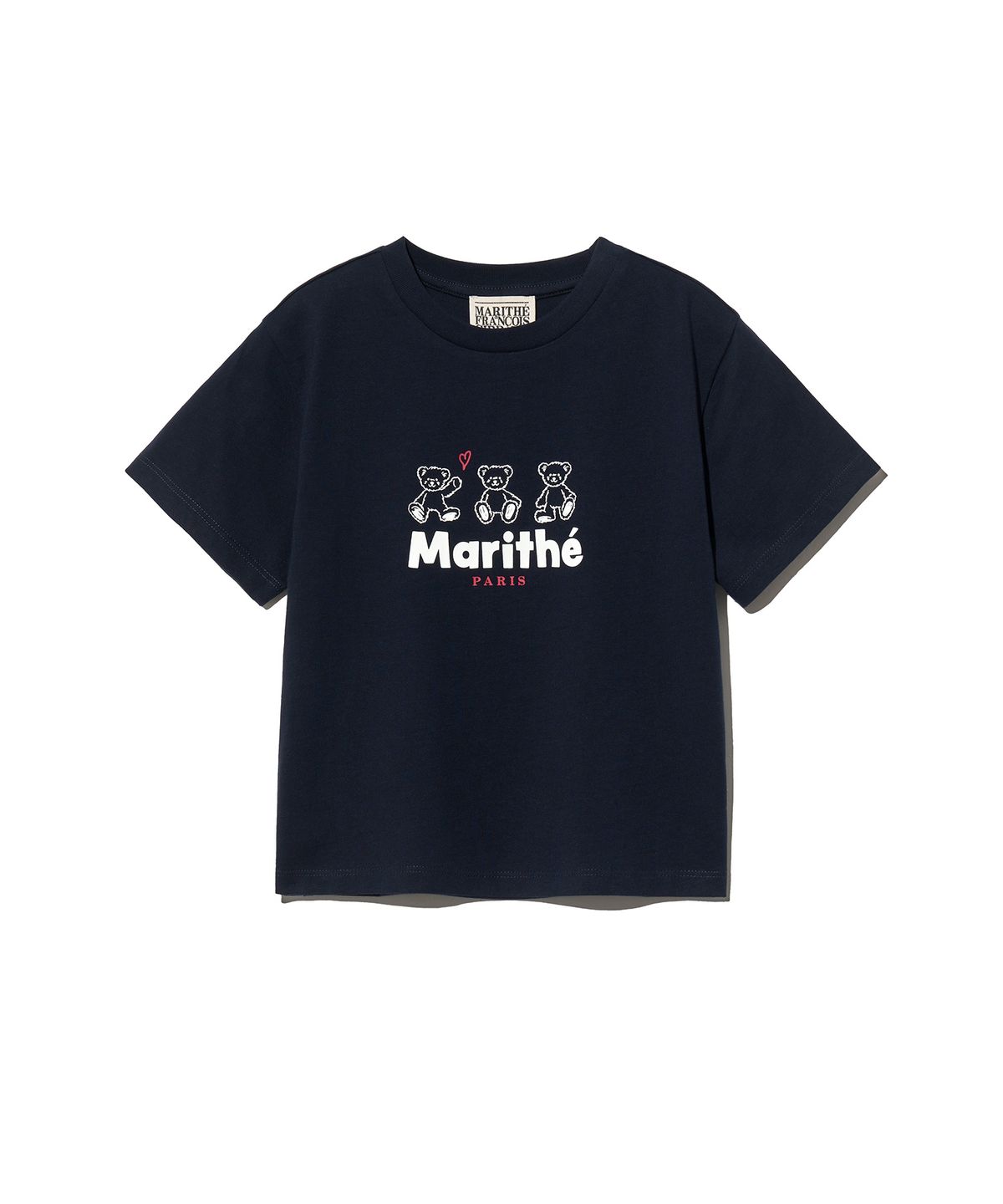 마리떼 키즈(MARITHÉ KIDS) KIDS W SEMI CROP TEE+SKIRT SET-UP navy