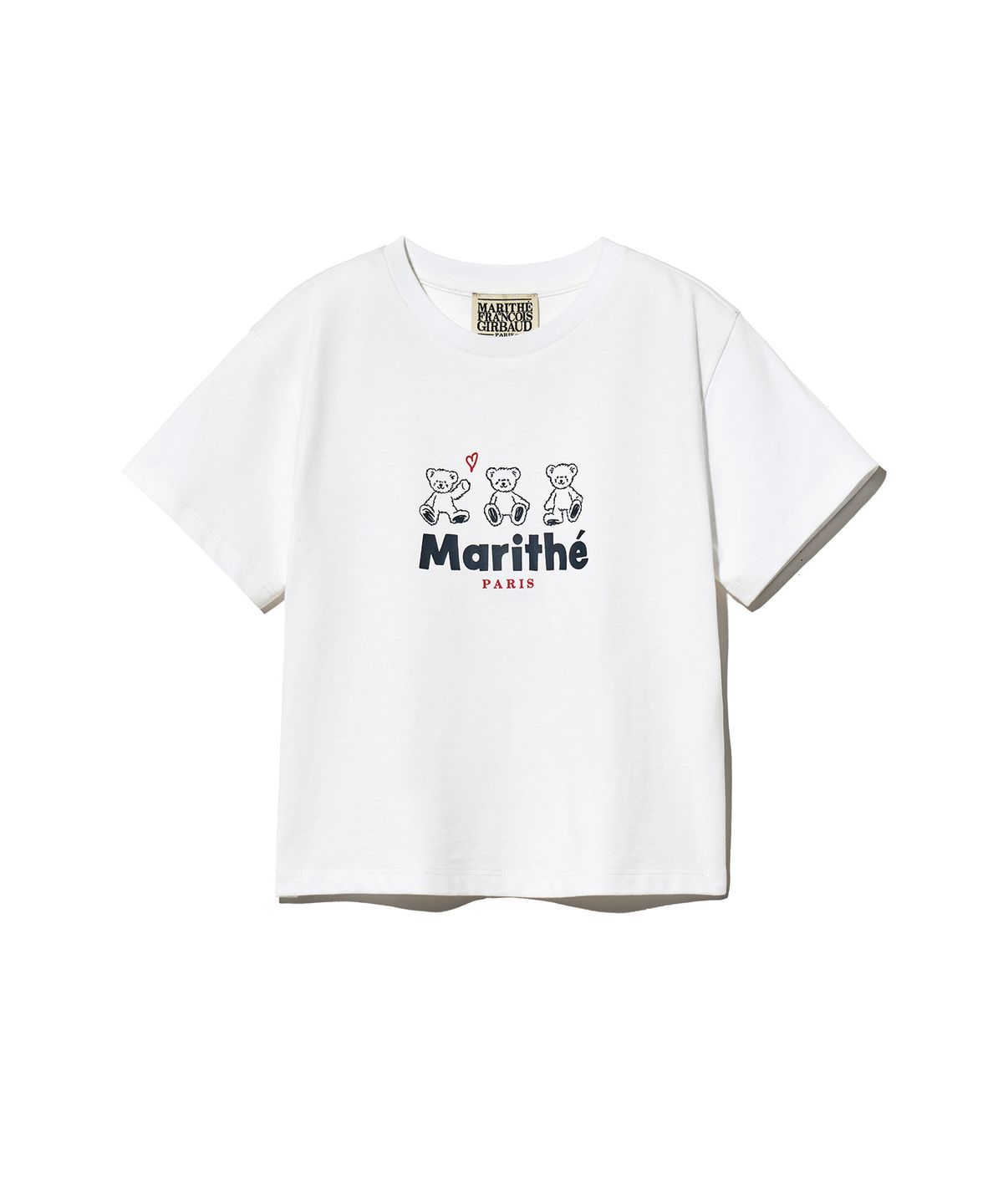 마리떼 키즈(MARITHÉ KIDS) KIDS W SEMI CROP TEE+SKIRT SET-UP white / black