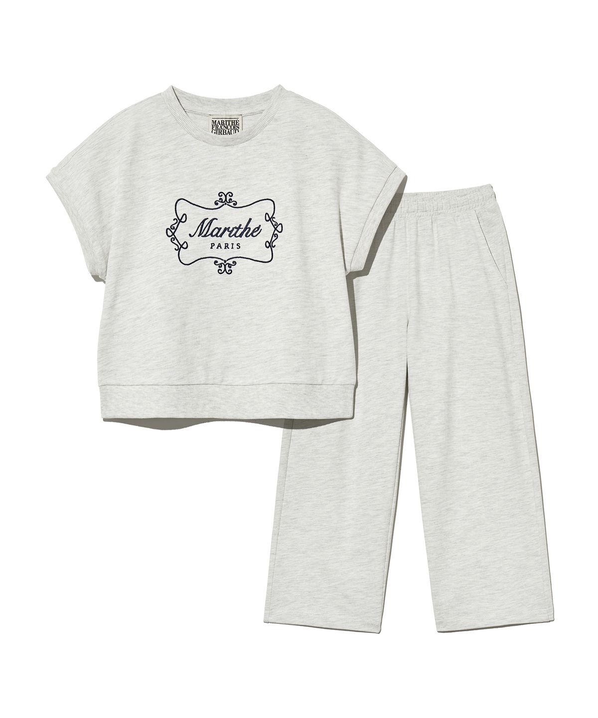 마리떼 키즈(MARITHÉ KIDS) KIDS W CROP SWEAT SET-UP oatmeal