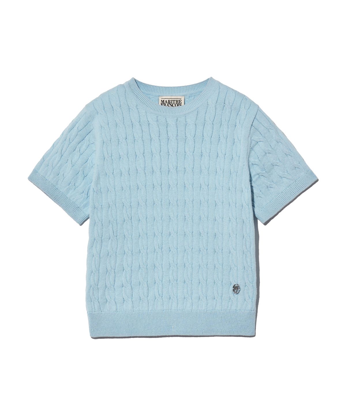 마리떼 키즈(MARITHÉ KIDS) KIDS W CABLE HALF SLEEVE PULLOVER blue