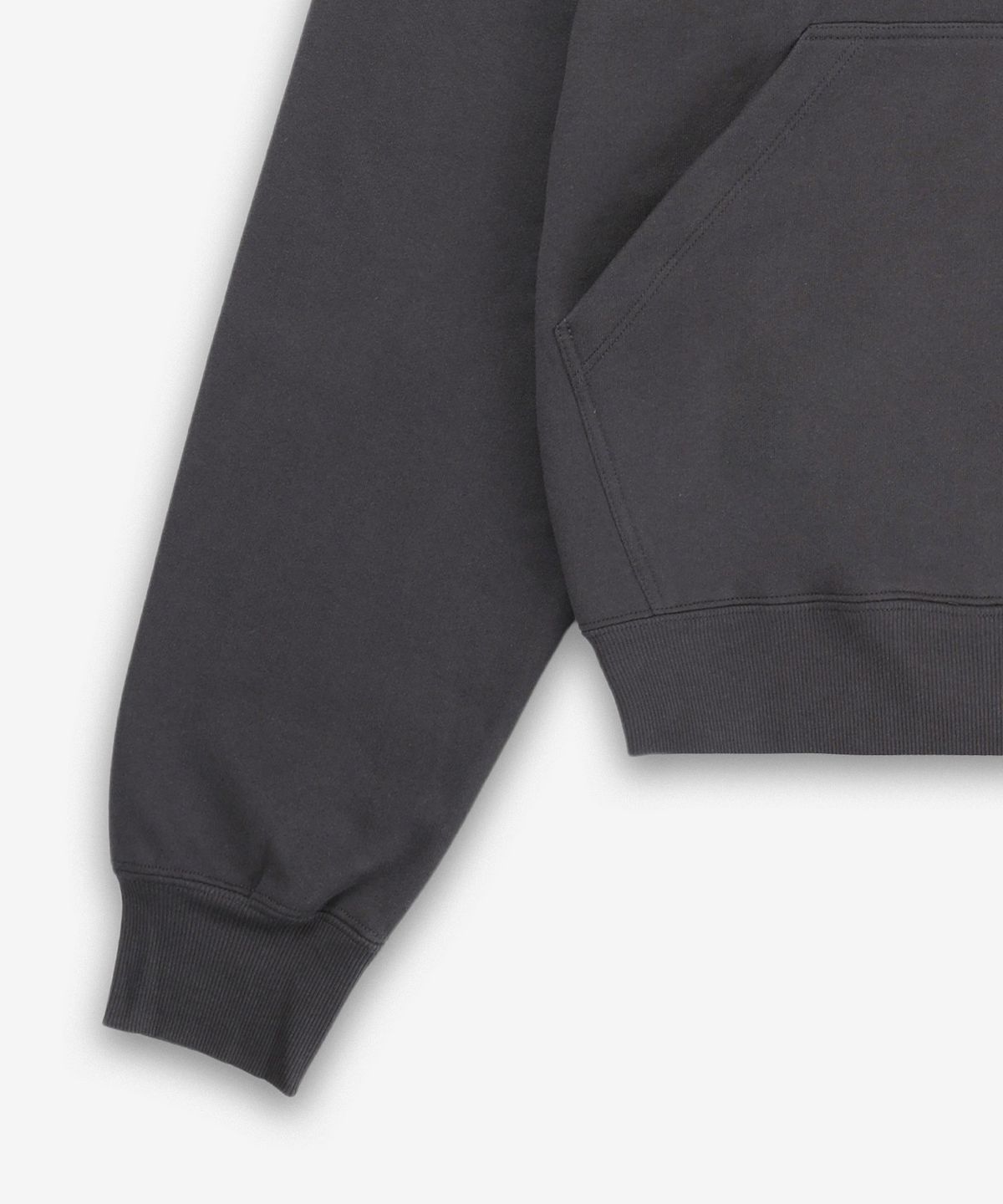 생로랑(SAINT LAURENT) 클래식 스몰 로고 후드 - 차콜 / 818538Y36SW1467