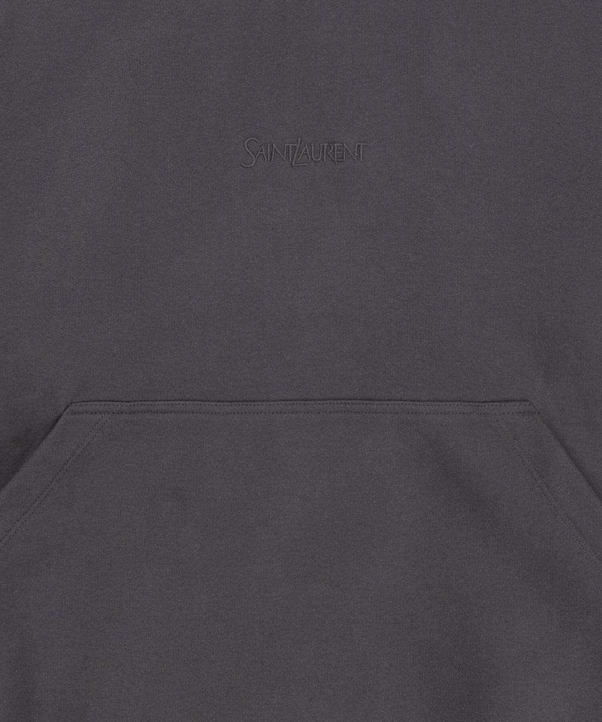 생로랑(SAINT LAURENT) 클래식 스몰 로고 후드 - 차콜 / 818538Y36SW1467