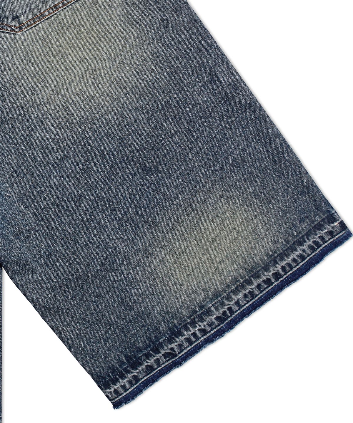 엑스톤즈(XTONZ) XP259 선샤인 와이드 버뮤다 데님 팬츠 (BLUE)