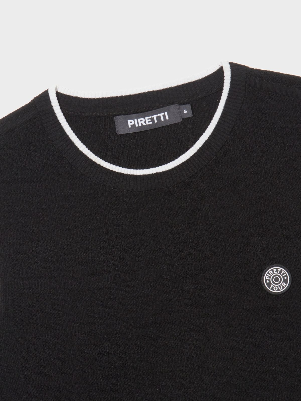 피레티(PIRETTI) 마테라 니트 베스트 W_Black