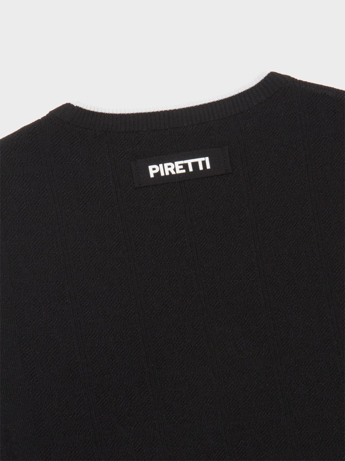 피레티(PIRETTI) 마테라 니트 베스트 W_Black