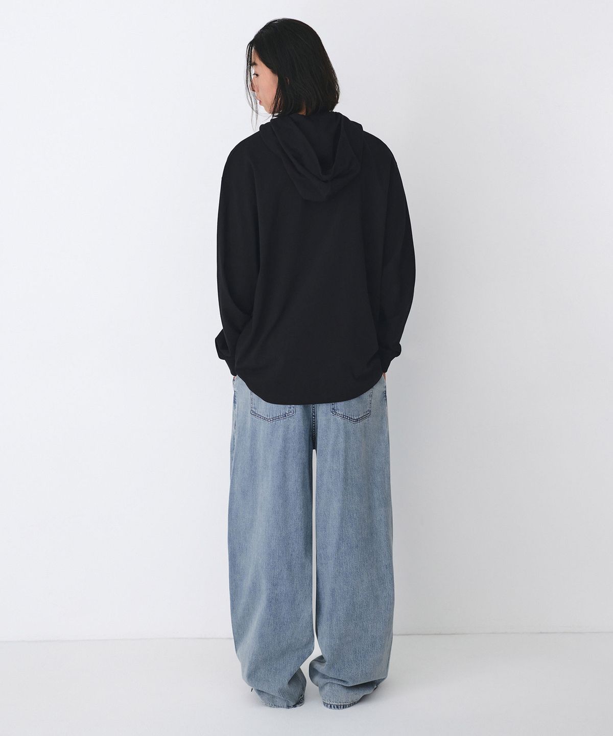 무신사 스탠다드(MUSINSA STANDARD) 린넨 라이크 세미 벌룬 데님 팬츠 [스카이 블루]
