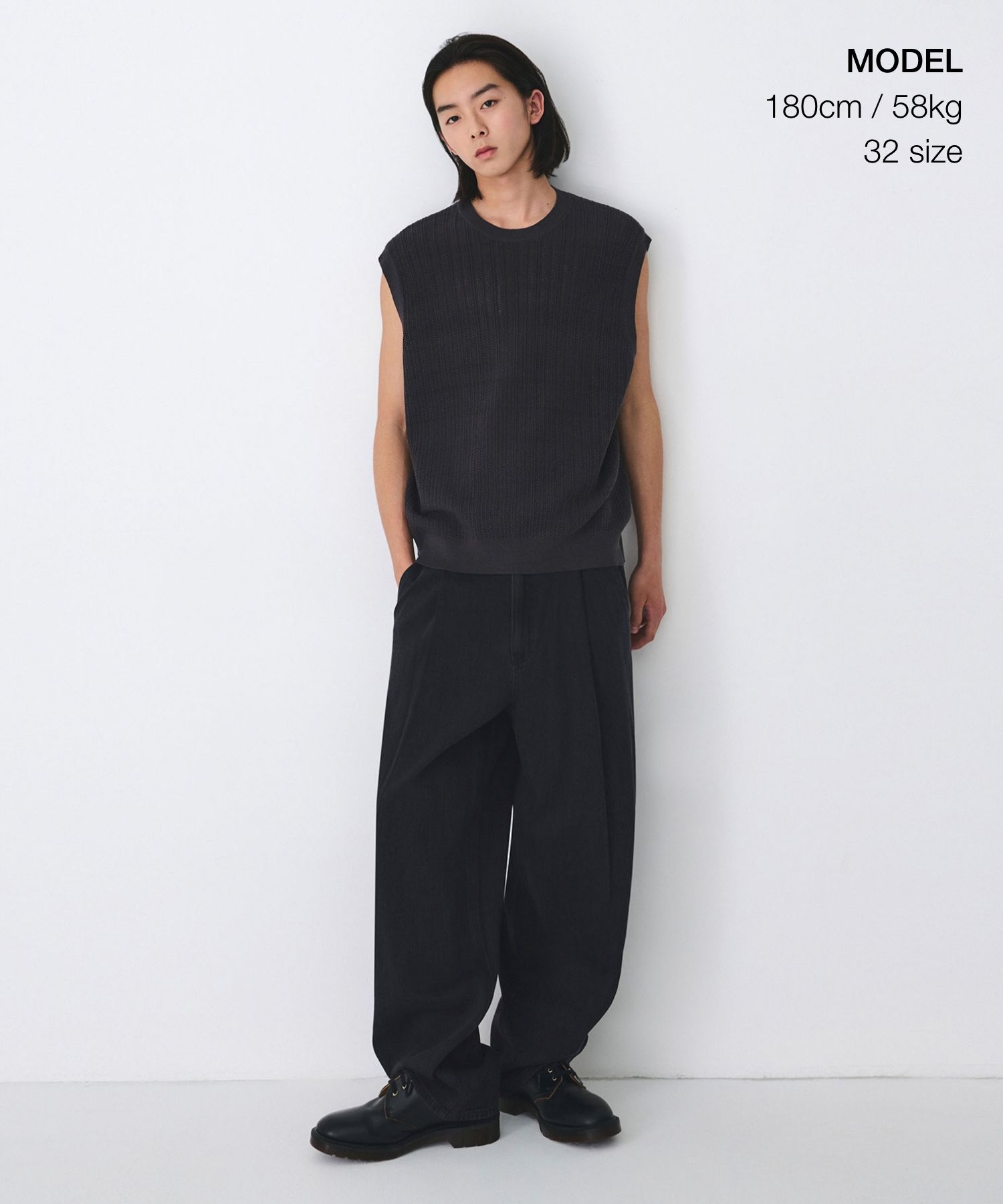 ★MUSINSA STANDARD★ Belted Semi Balloon Denim Pants Low Bla MUSINSA | MUSINSA STANDARD Belted Semi Balloon Denim Pants