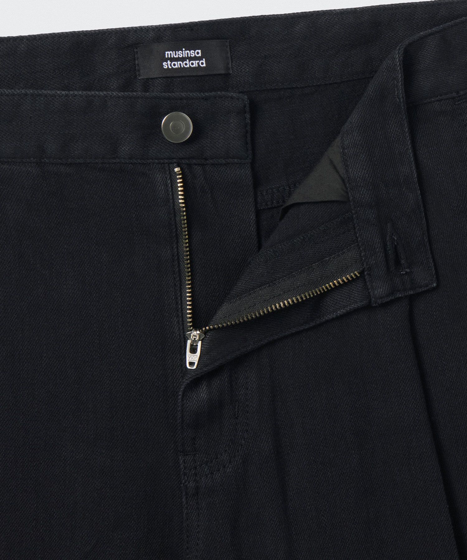 MUSINSA | MUSINSA STANDARD Linen-like semi-balloon denim