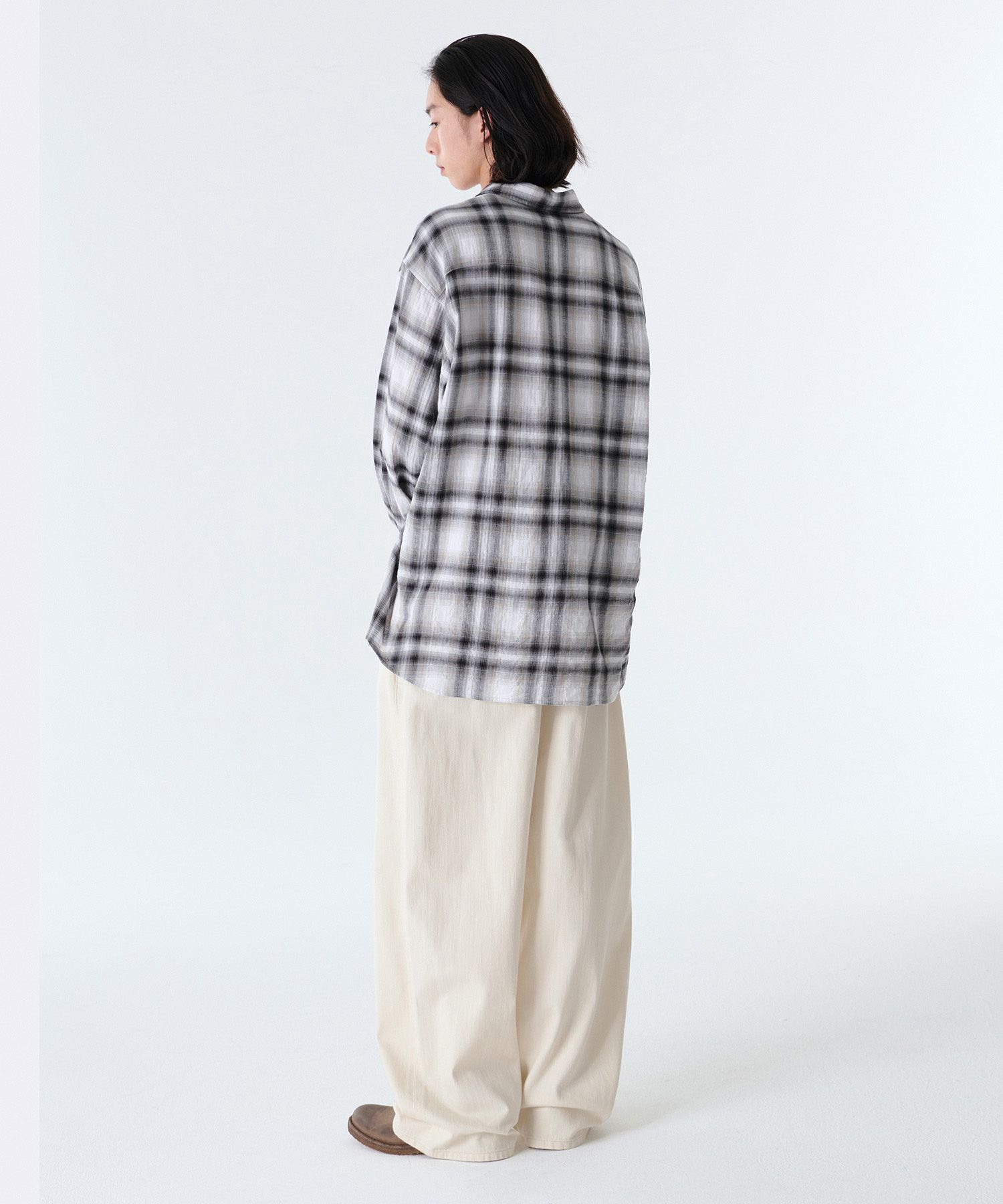 ★MUSINSA STANDARD★ Linen-like extra wide denim pants cream MUSINSA | MUSINSA STANDARD Linen-like wide denim pants [cream]