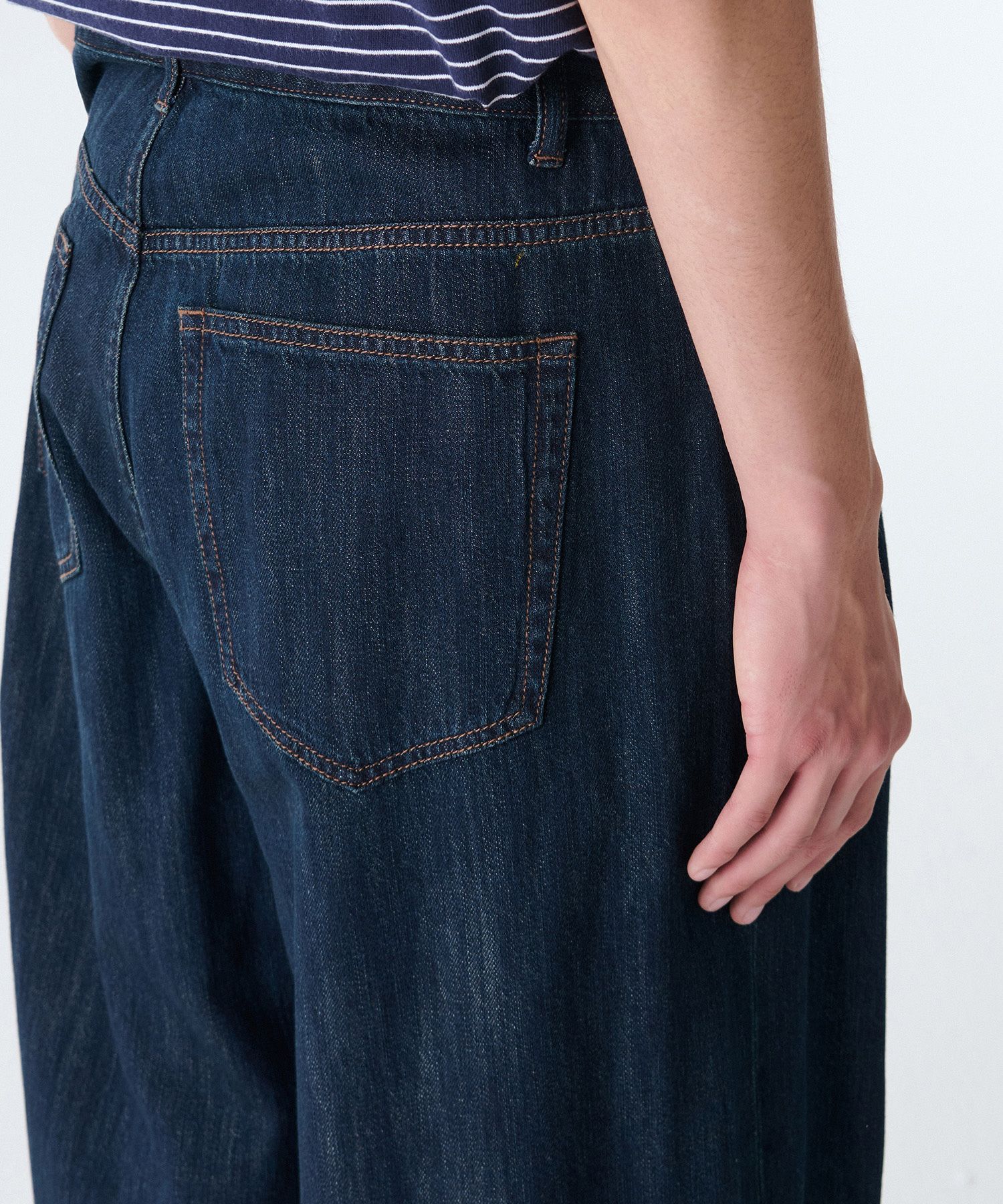 ★MUSINSA STANDARD★ Linen-like extra wide denim pants dark MUSINSA | MUSINSA STANDARD Linen-like extra wide denim pants