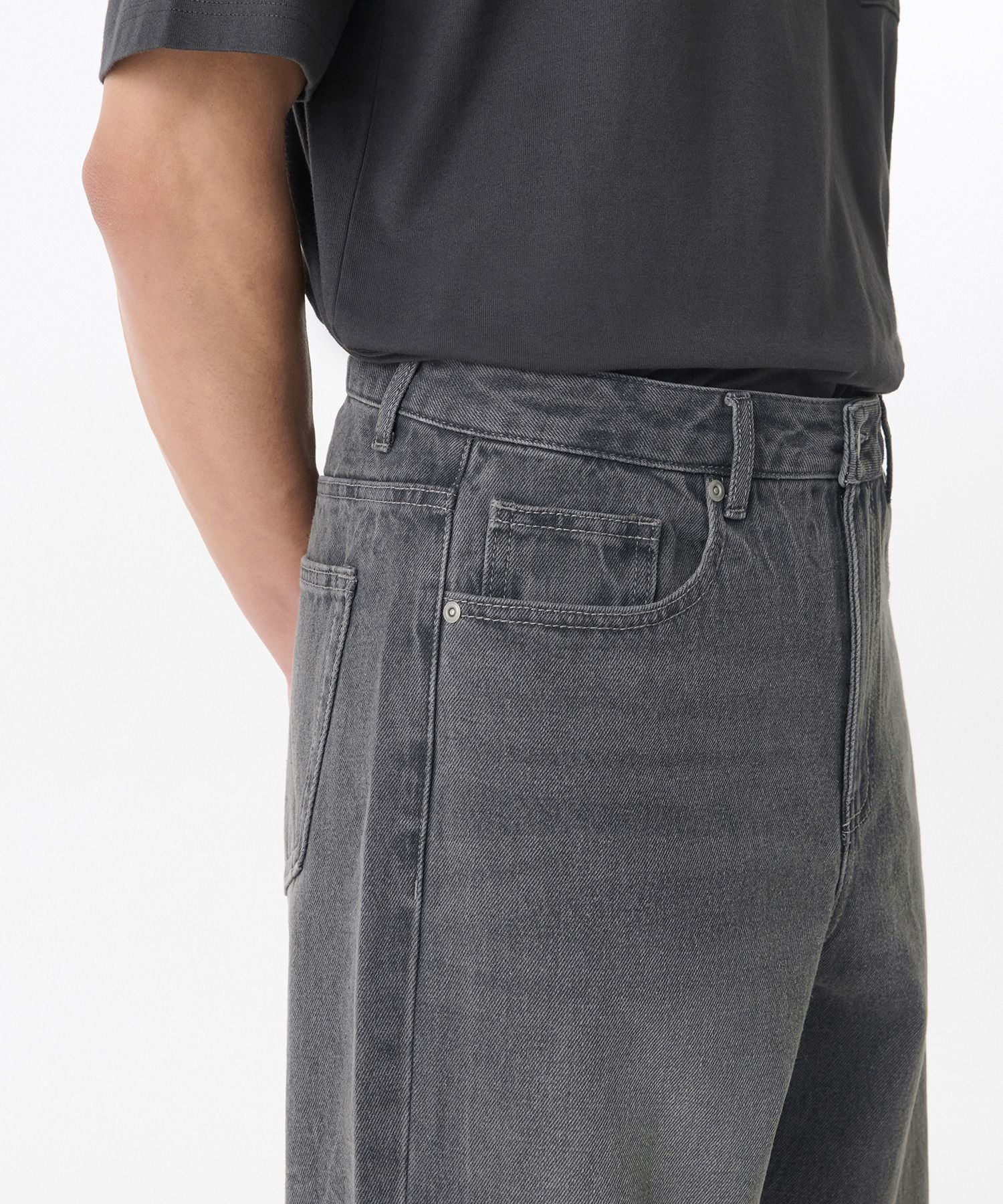MUSINSA公式 | MUSINSA STANDARD Crease Washed Loose Straight