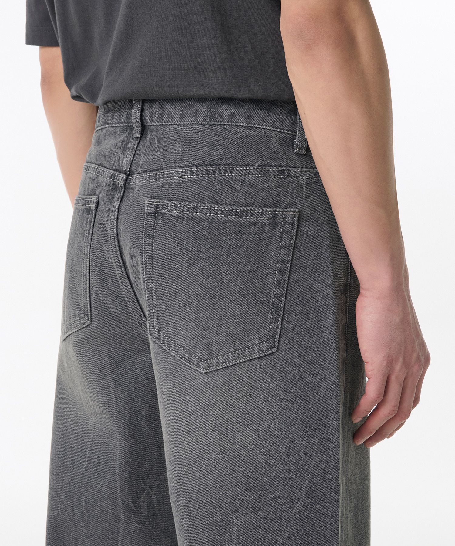 MUSINSA | MUSINSA STANDARD Crease Washed Loose Straight