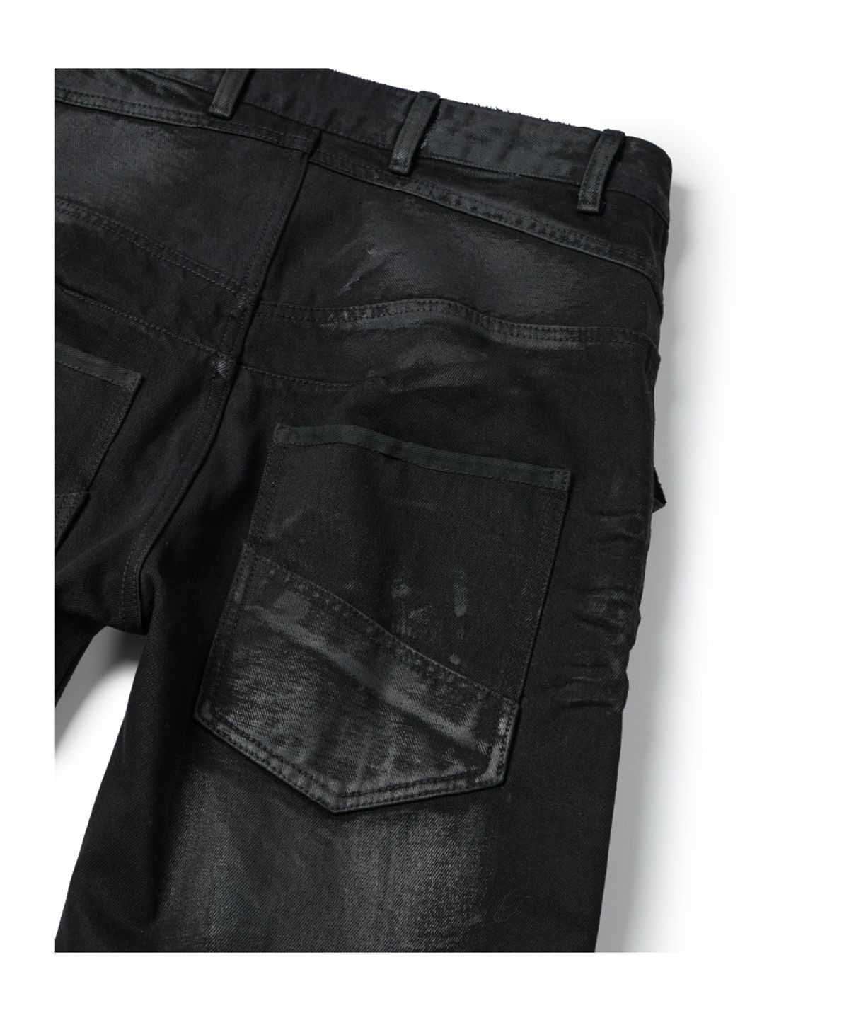 이티씨이(ETCE) KENDRICK REGULAR DENIM PANTS (COATING BLACK)