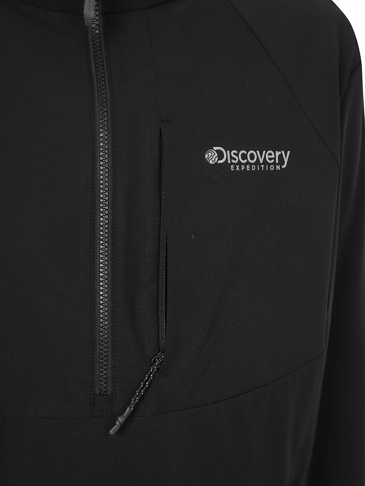 디스커버리 익스페디션(DISCOVERY EXPEDITION) 프레시벤트 폴튼 하이브리드 하이넥 아노락 (BLACK)
