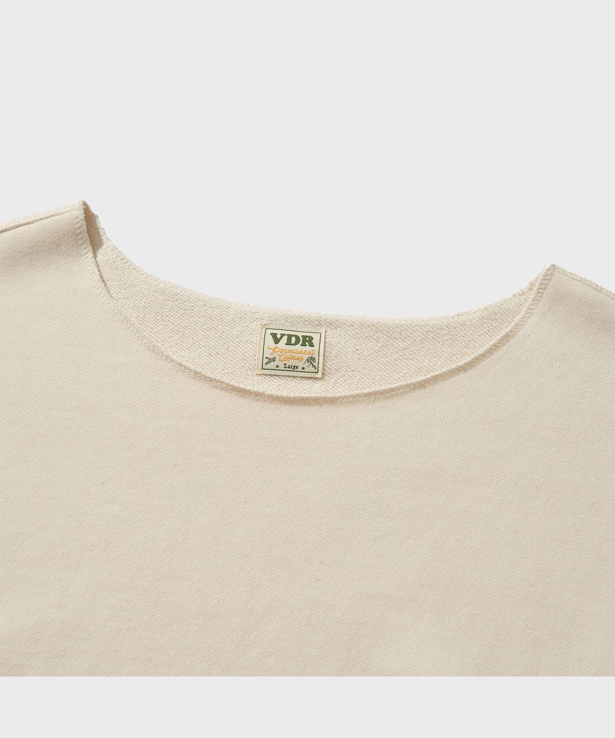 비디알(VDR) 2POCKET DAMAGED SWEAT PARKA [Natural]