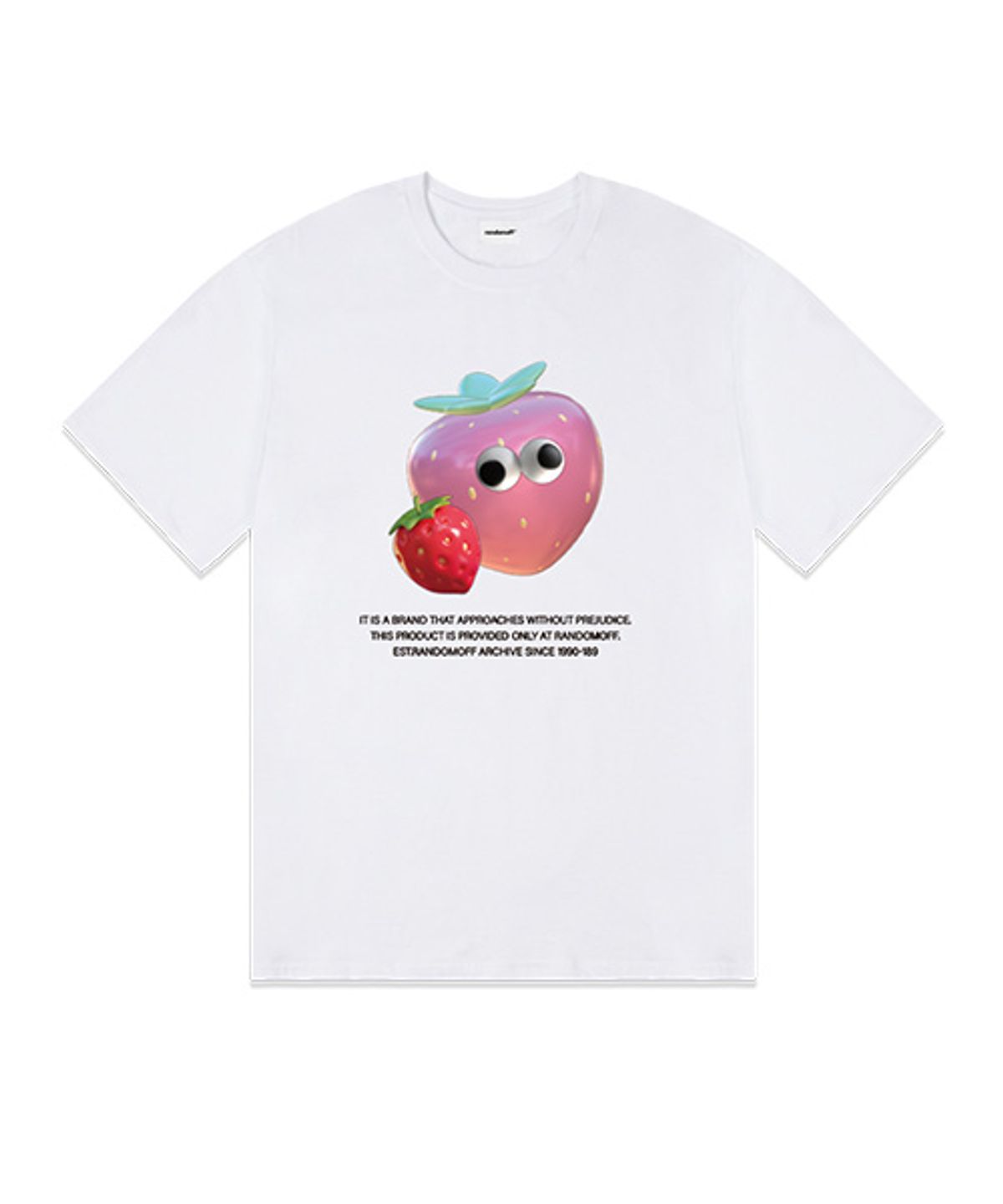 랜덤오프(RANDOMOFF) 3D TWIN STRAWBERRY T-SHIRT (4color)