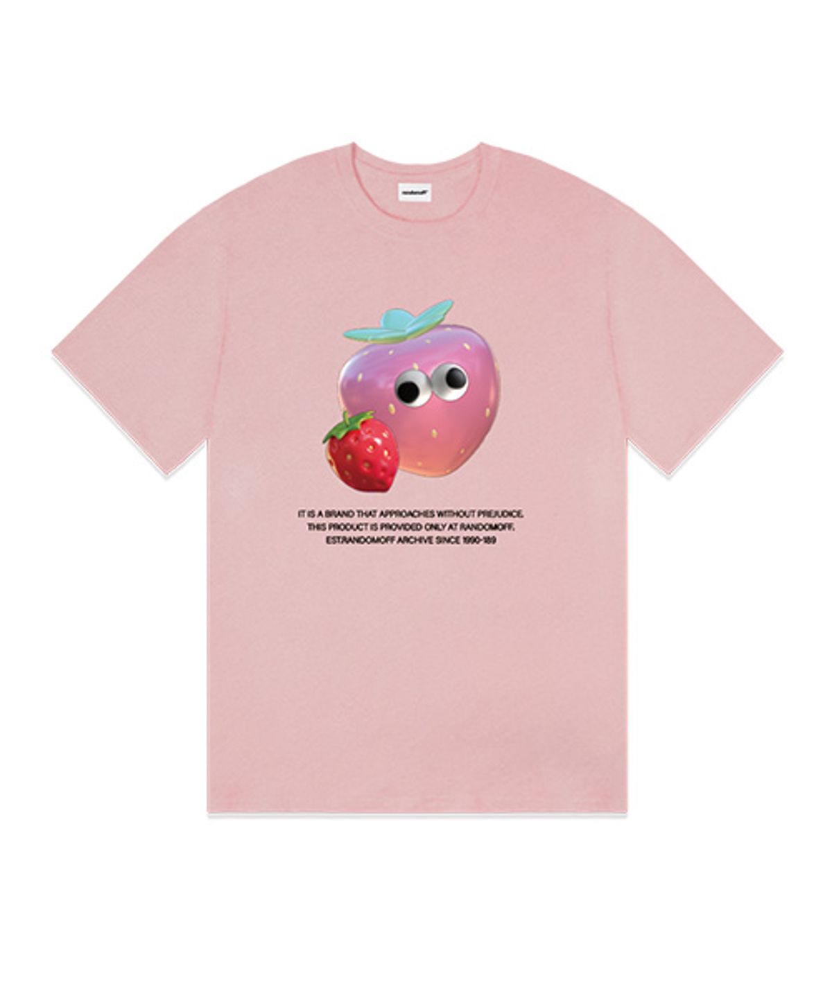 랜덤오프(RANDOMOFF) 3D TWIN STRAWBERRY T-SHIRT (4color)