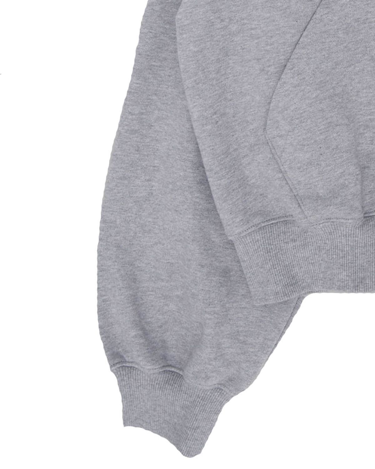더뮤지엄비지터(THEMUSEUMVISITOR) RABBIT EMBROIDERY ZIPUP HOODIE (GREY)