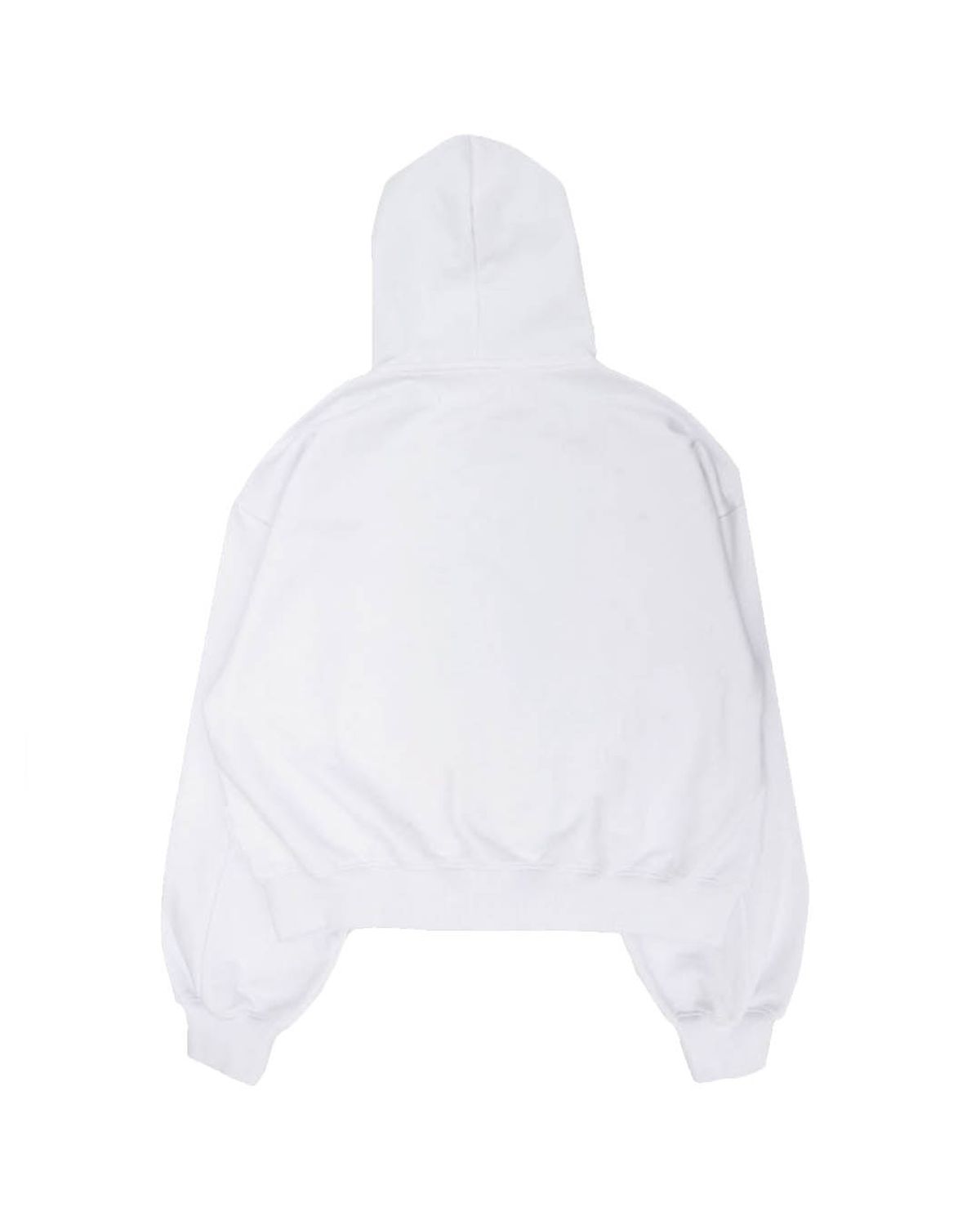 더뮤지엄비지터(THEMUSEUMVISITOR) RABBIT EMBROIDERY ZIPUP HOODIE (WHITE)