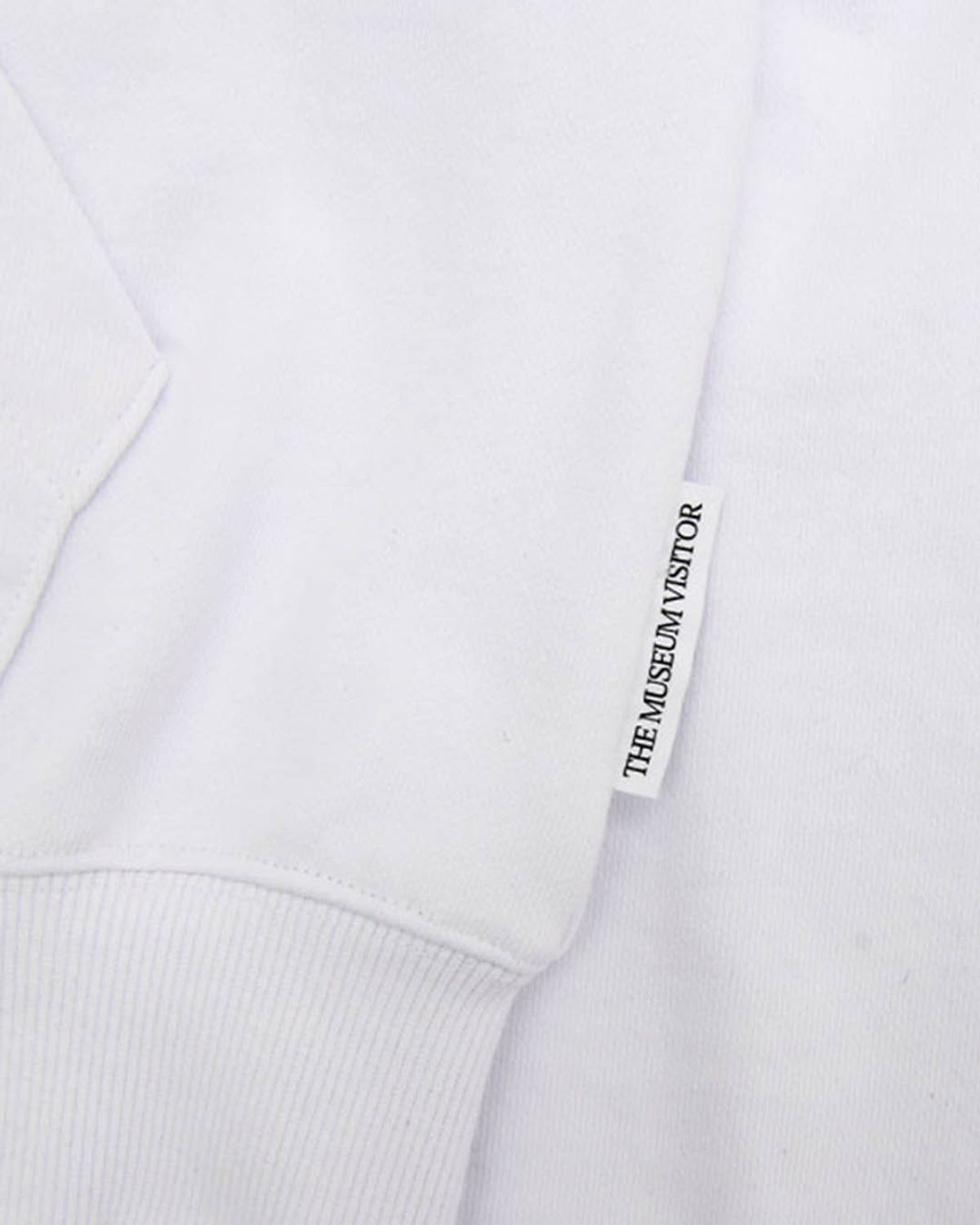 더뮤지엄비지터(THEMUSEUMVISITOR) RABBIT EMBROIDERY ZIPUP HOODIE (WHITE)